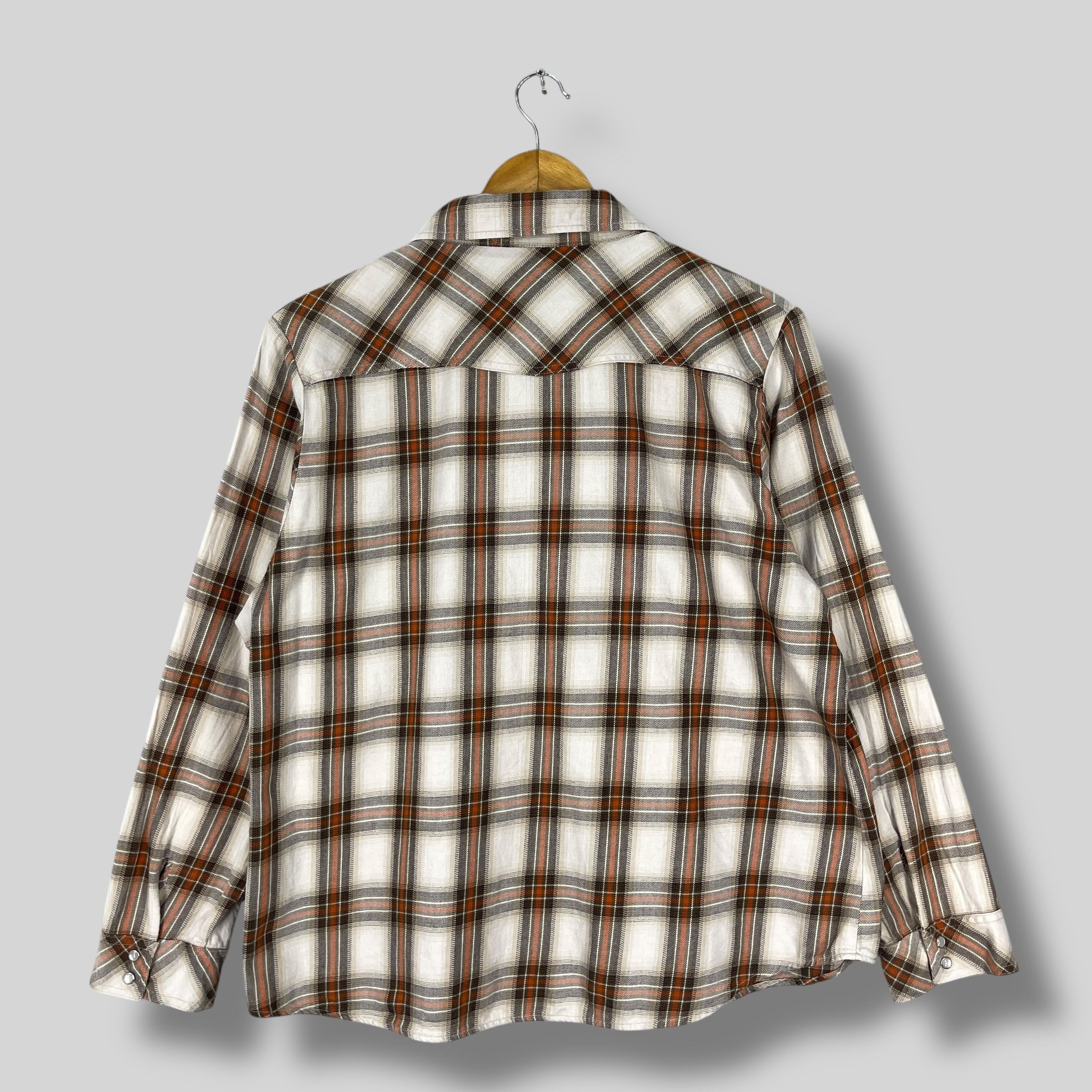 Flannel Vintage Michiko London Jeans Plaid Western Flannel Shirt Size US L / EU 52-54 / 3 - 8 Thumbnail