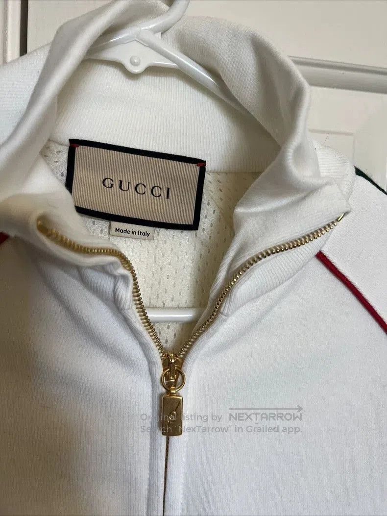 Gucci Gucci White Sport Jacket With Stripes. Size US XS / EU 42 / 0 - 4 Thumbnail