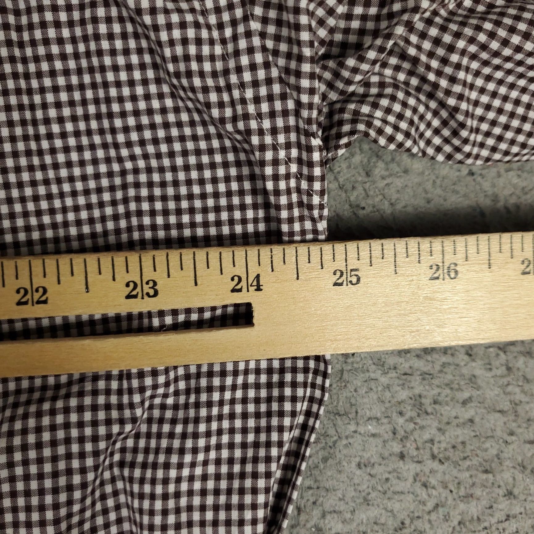 Faconnable Façonnable Casual Button Up Shirt Mens Large Brown Check Long Sleeve Regular Fit Size US L / EU 52-54 / 3 - 5 Thumbnail