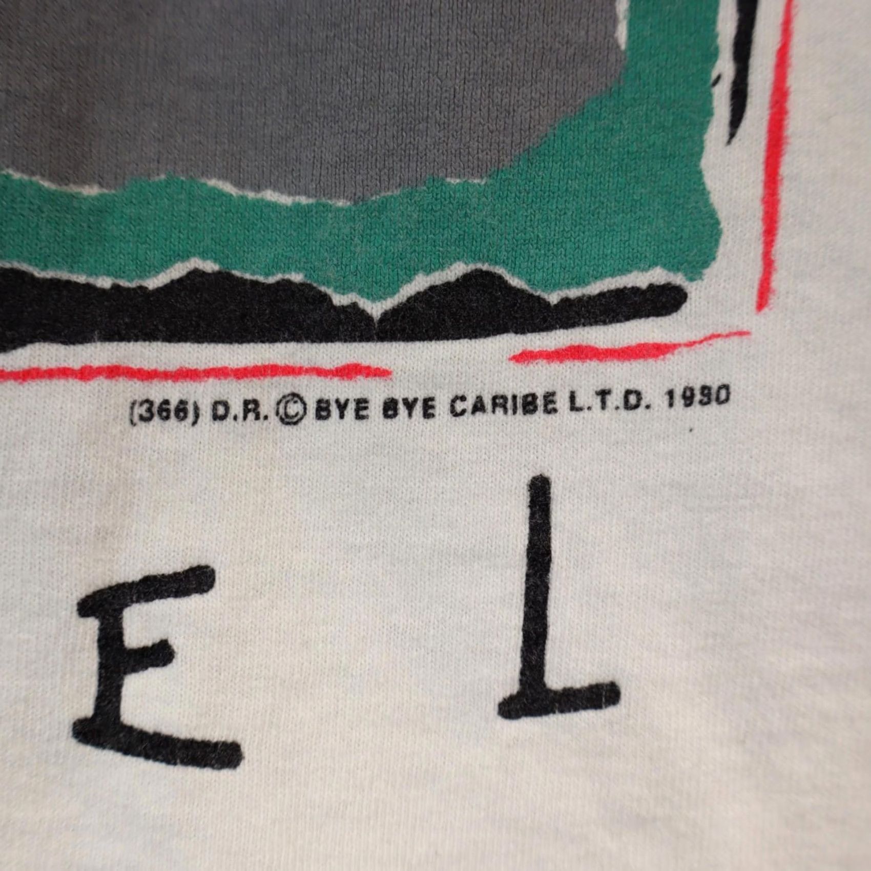 Vintage VINTAGE Bye Bye scuba diving Cozumel tank Men Medium Cotton 90s White Size US M / EU 48-50 / 2 - 6 Thumbnail
