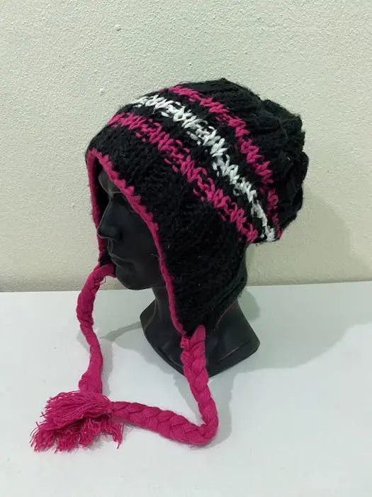 Japanese Brand × Kapital × Vintage Japanese Brand Knit Earflap Beanie Hat Size ONE SIZE - 2 Thumbnail