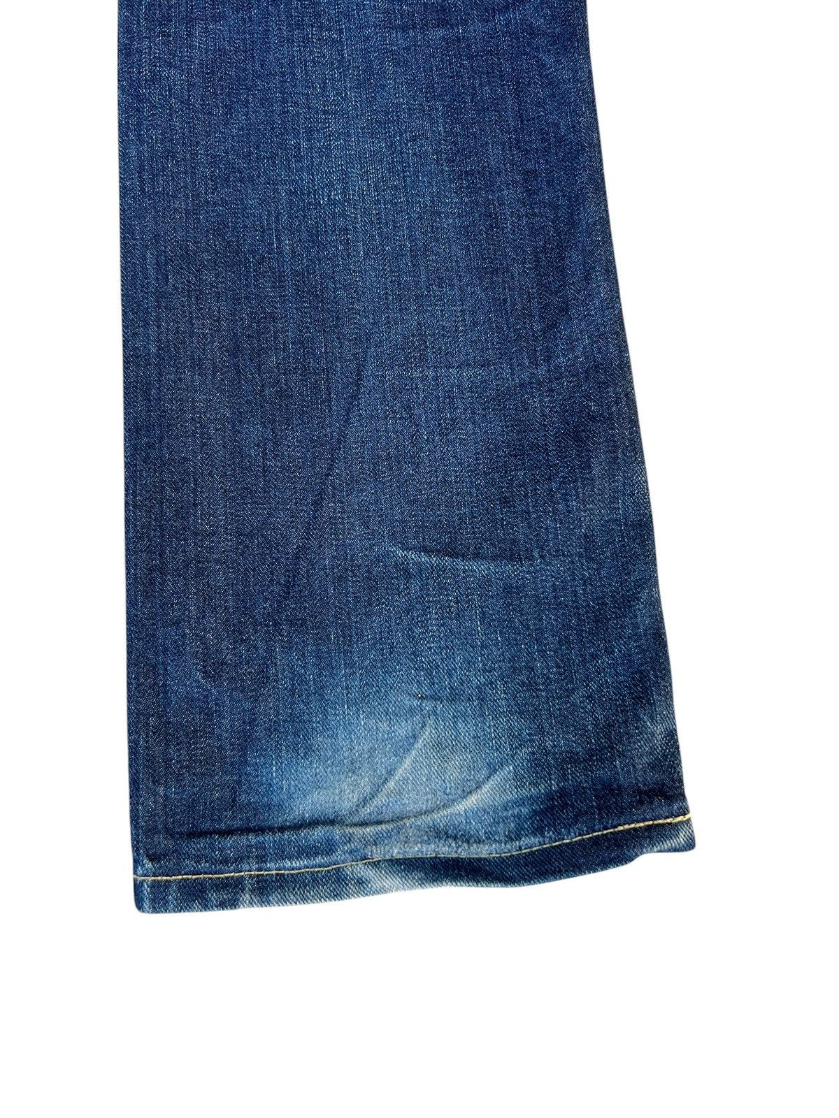 Lee Lee 101 Pure Indigo Dye Mud Denim Blue Line Selvedge Jeans Size US 29 - 18 Thumbnail