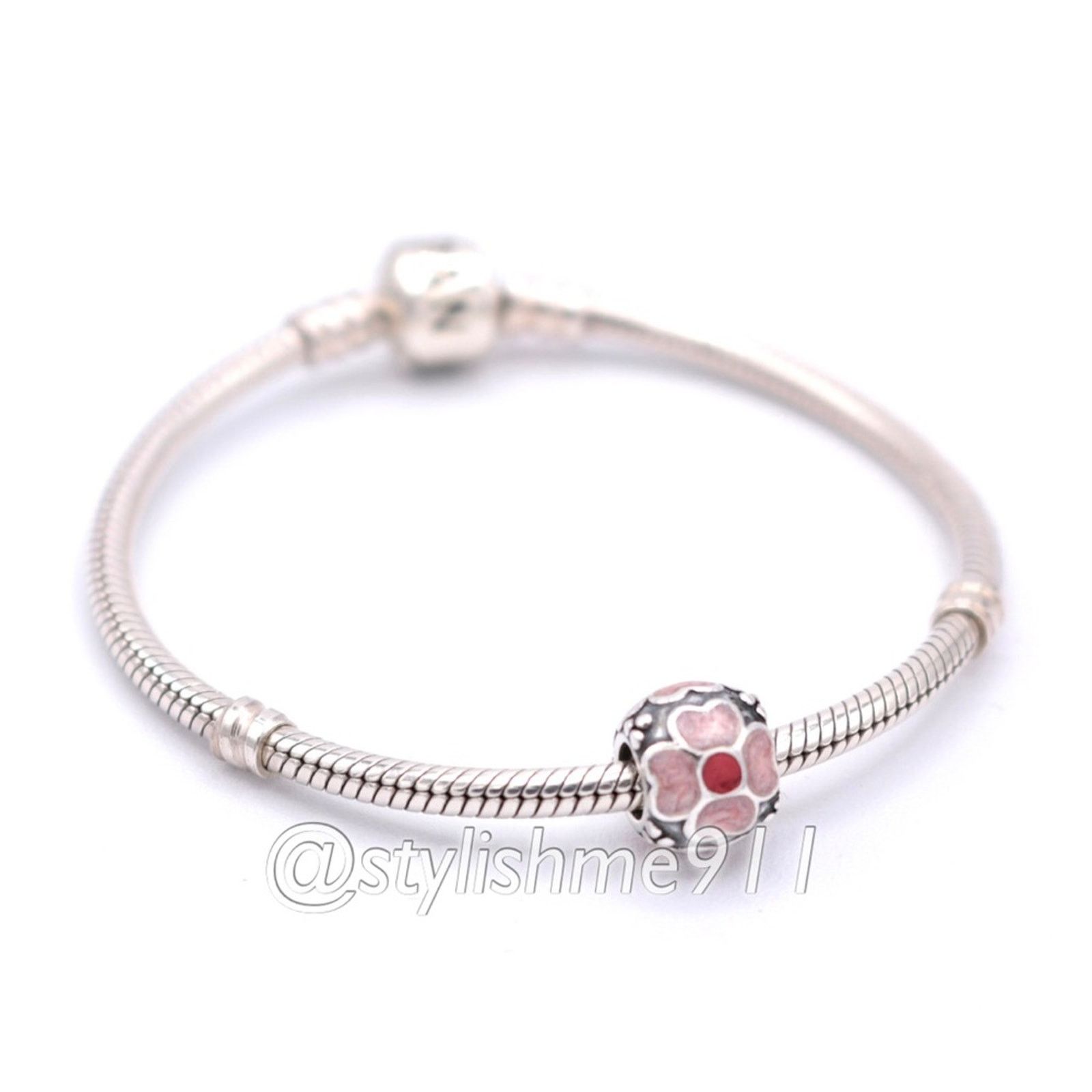 pandora Authentic PANDORA Red Daisy Charm - 790433ER Size ONE SIZE - 5 Thumbnail