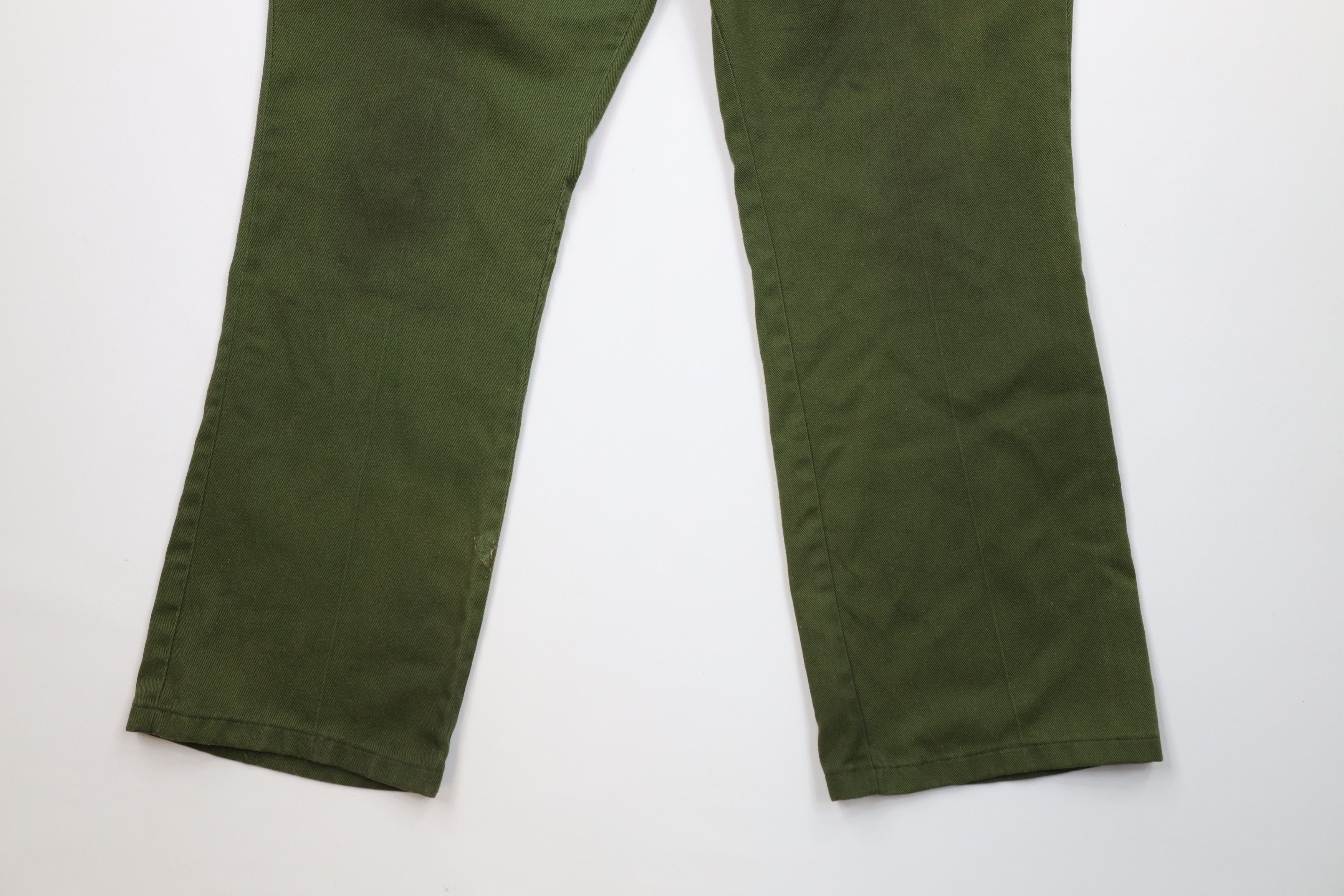 Vintage Vintage 70s Streetwear Wide Leg Denim Jeans Avocado USA Size US 40 / EU 56 - 4 Thumbnail