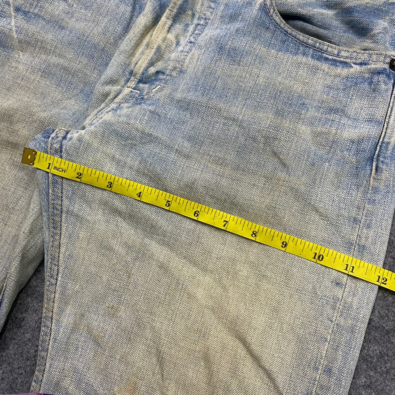 OMNIGOD 💥Best Offer💥Vintage Omigod Selvegde Distressed Denim Size US 33 - 5 Thumbnail