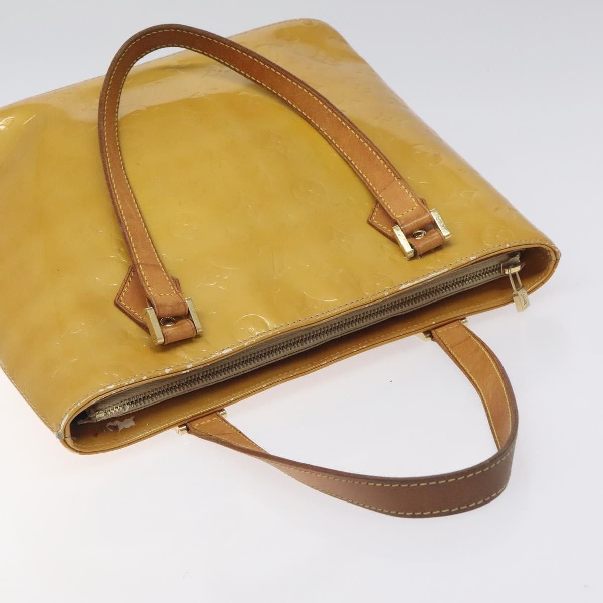 Louis Vuitton LOUIS VUITTON Monogram Vernis Houston Hand Bag Beige M91004 Size ONE SIZE - 6 Thumbnail