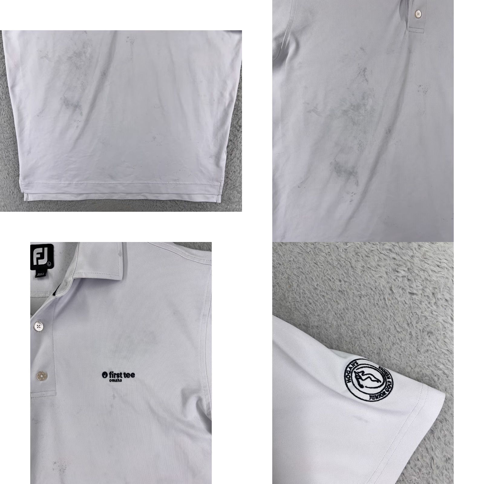 Footjoy FootJoy Polo Shirt Mens Large White Short Sleeve Golf Polo Shirt Golfer Logo 90s Golfing Footjoy FJ Womens Mens Boys Girls Size US L / EU 52-54 / 3 - 8 Thumbnail