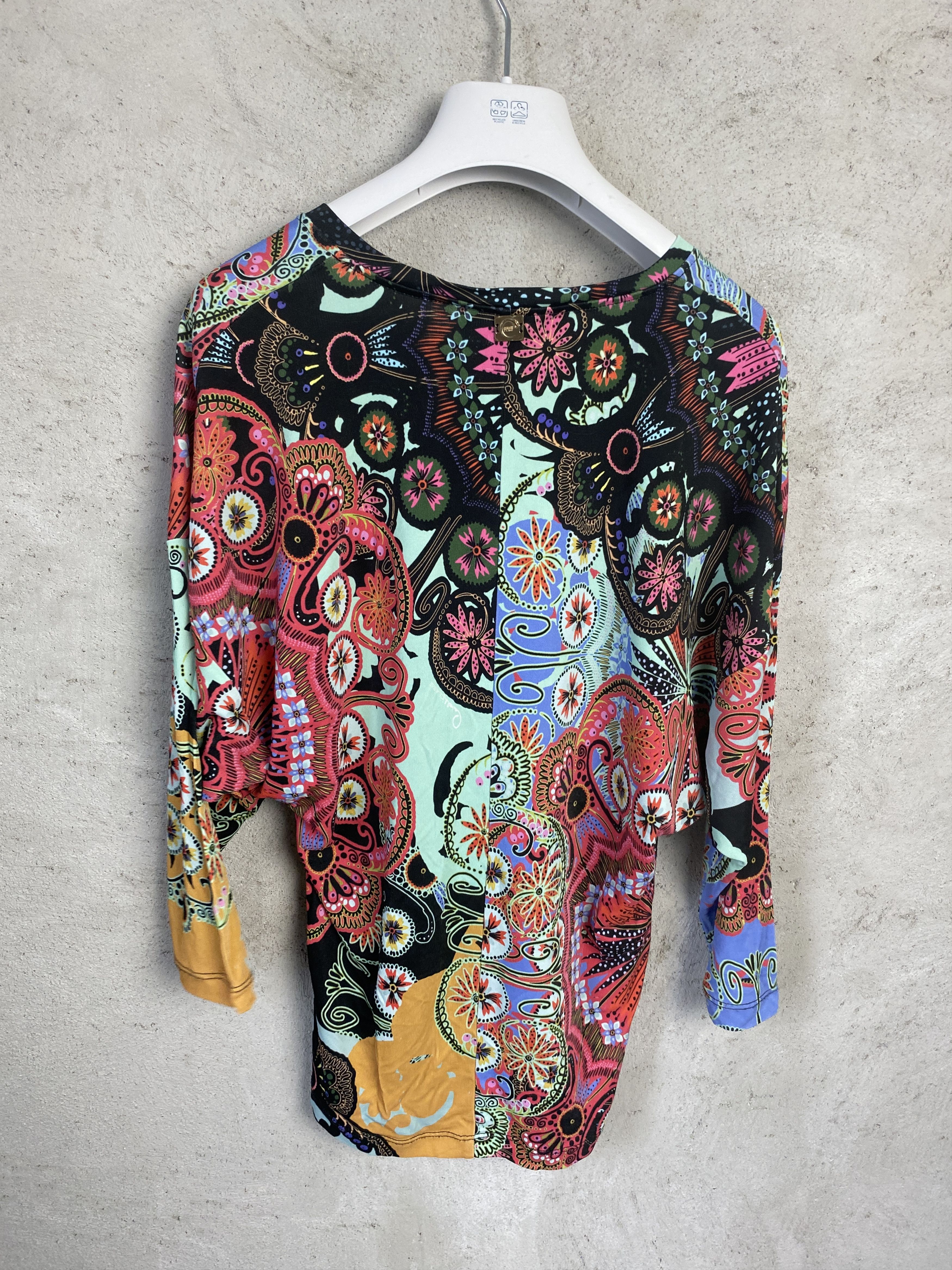 Cavalli Class Cavalli Class multicolor blosue viscose t-shirt tee Size S / US 4 / IT 40 - 7 Thumbnail