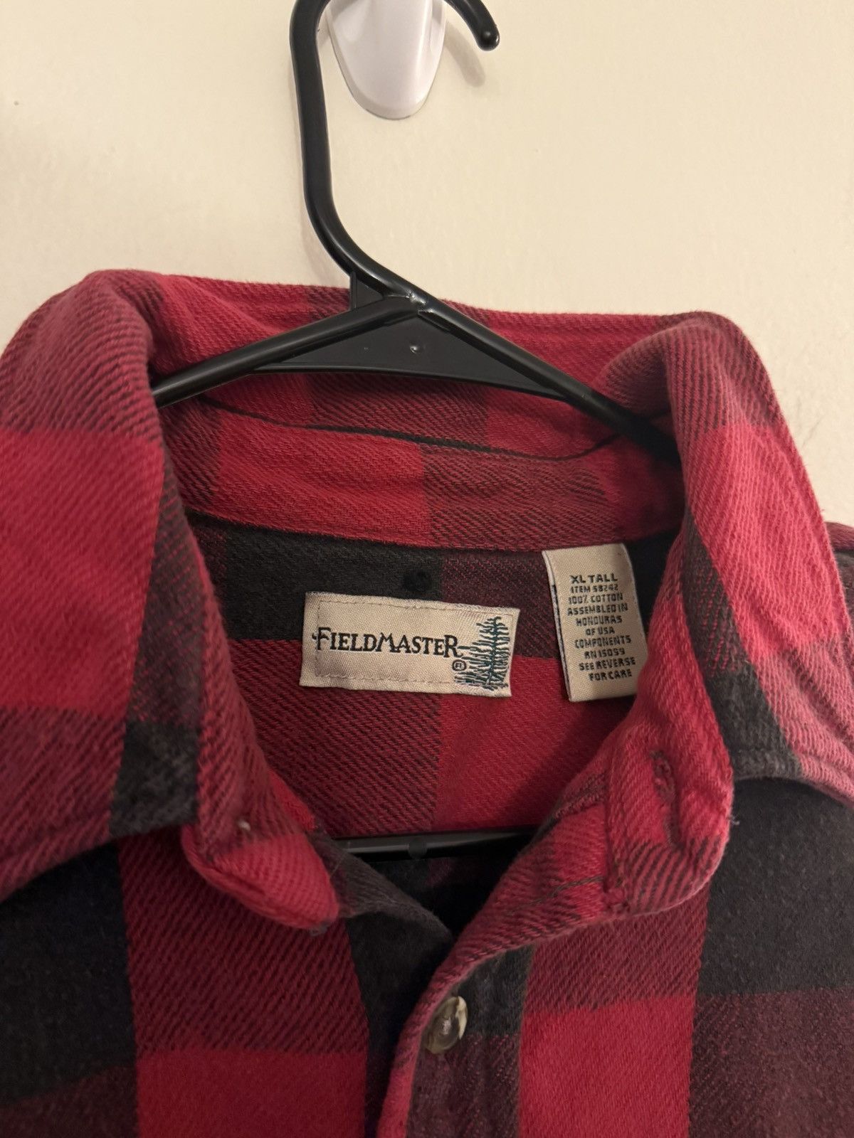 Vintage (XL) BEAUTIFUL FADED VINTAGE Red Flannel Button Up Shirt Size US XL / EU 56 / 4 - 4 Thumbnail
