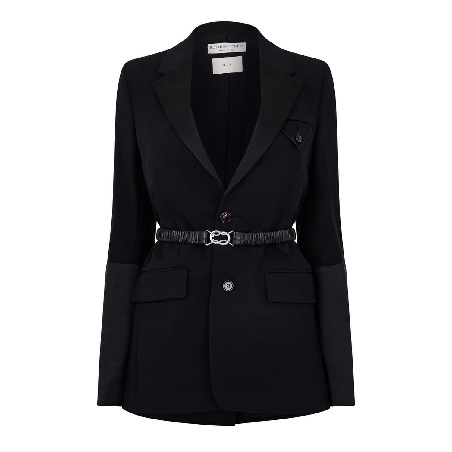 Bottega Veneta Bottega Veneta Sharp Regular Fit Blazer in Black Size XS / US 0-2 / IT 36-38 - 1 Thumbnail