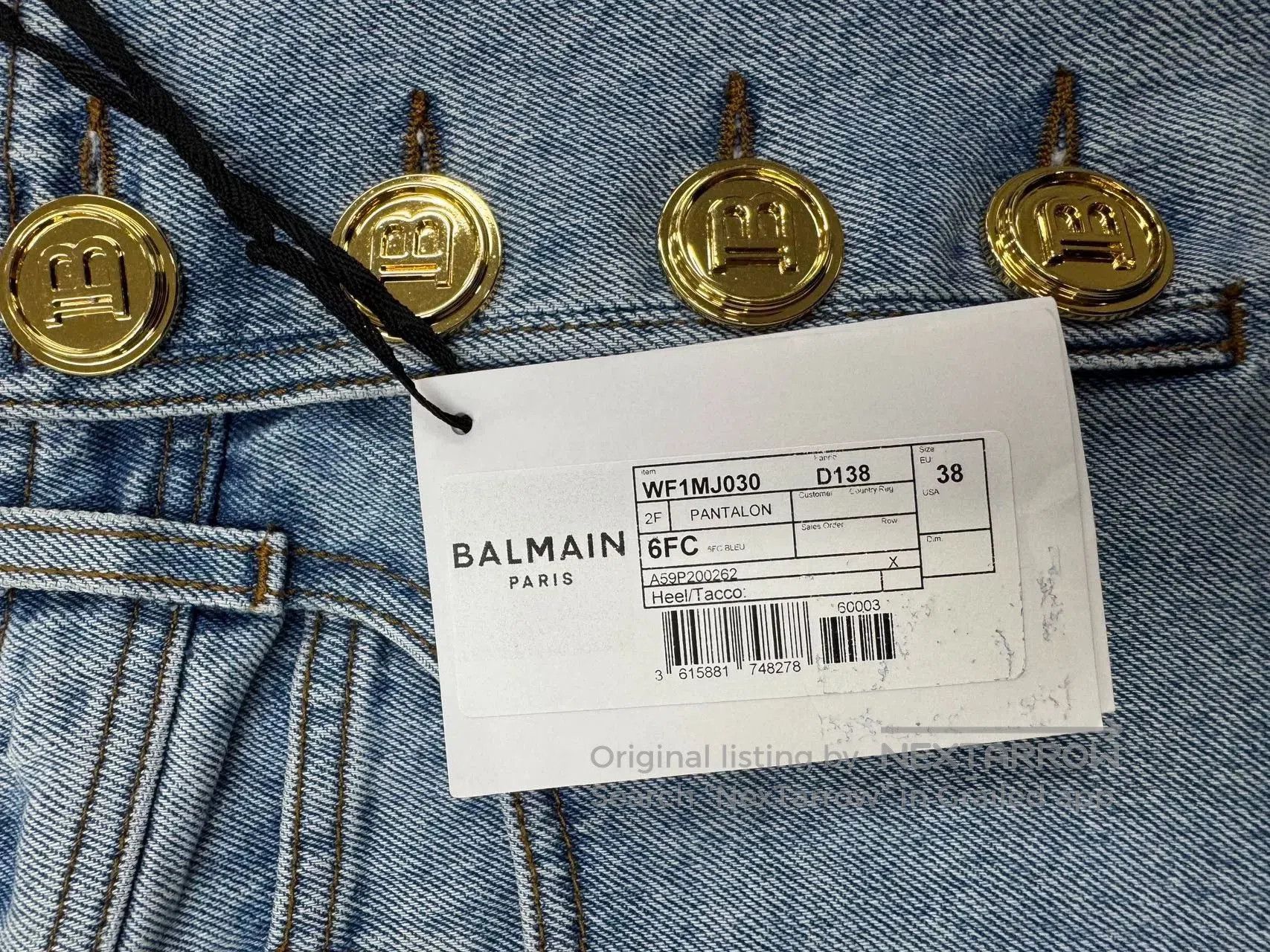 Balmain Balmain Women's Flared Denim Jeans. Size 37" - 9 Thumbnail