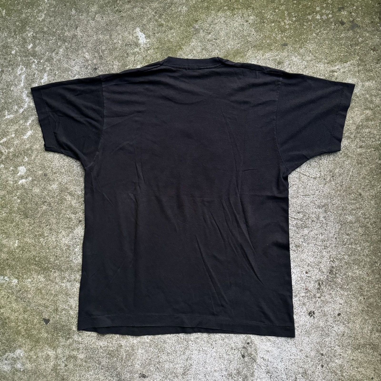 Vintage 80s Seek Strike Destroy Black Cat M18 Shirt Faded ERD Grunge Size US L / EU 52-54 / 3 - 6 Thumbnail
