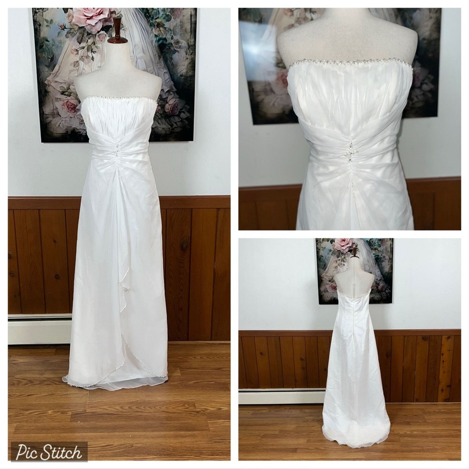 Vintage Beautiful Vintage 90s Destiny Chiffon Wedding Gown! Size XXL / US 16-18 / IT 52-54 - 1 Thumbnail