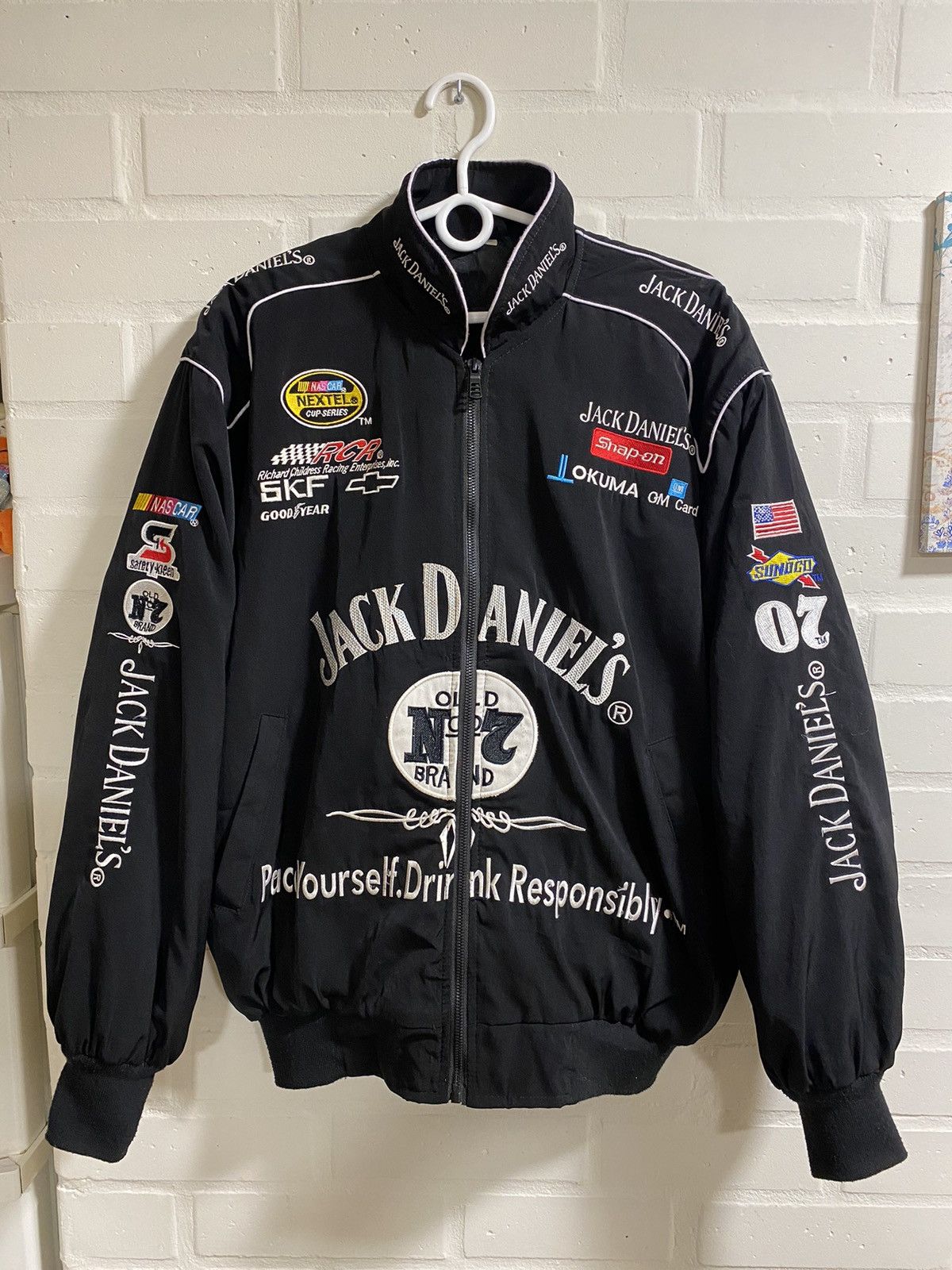 Vintage Racing jacket Jack Daniels Nascar JH Design Chase Clint | Grailed