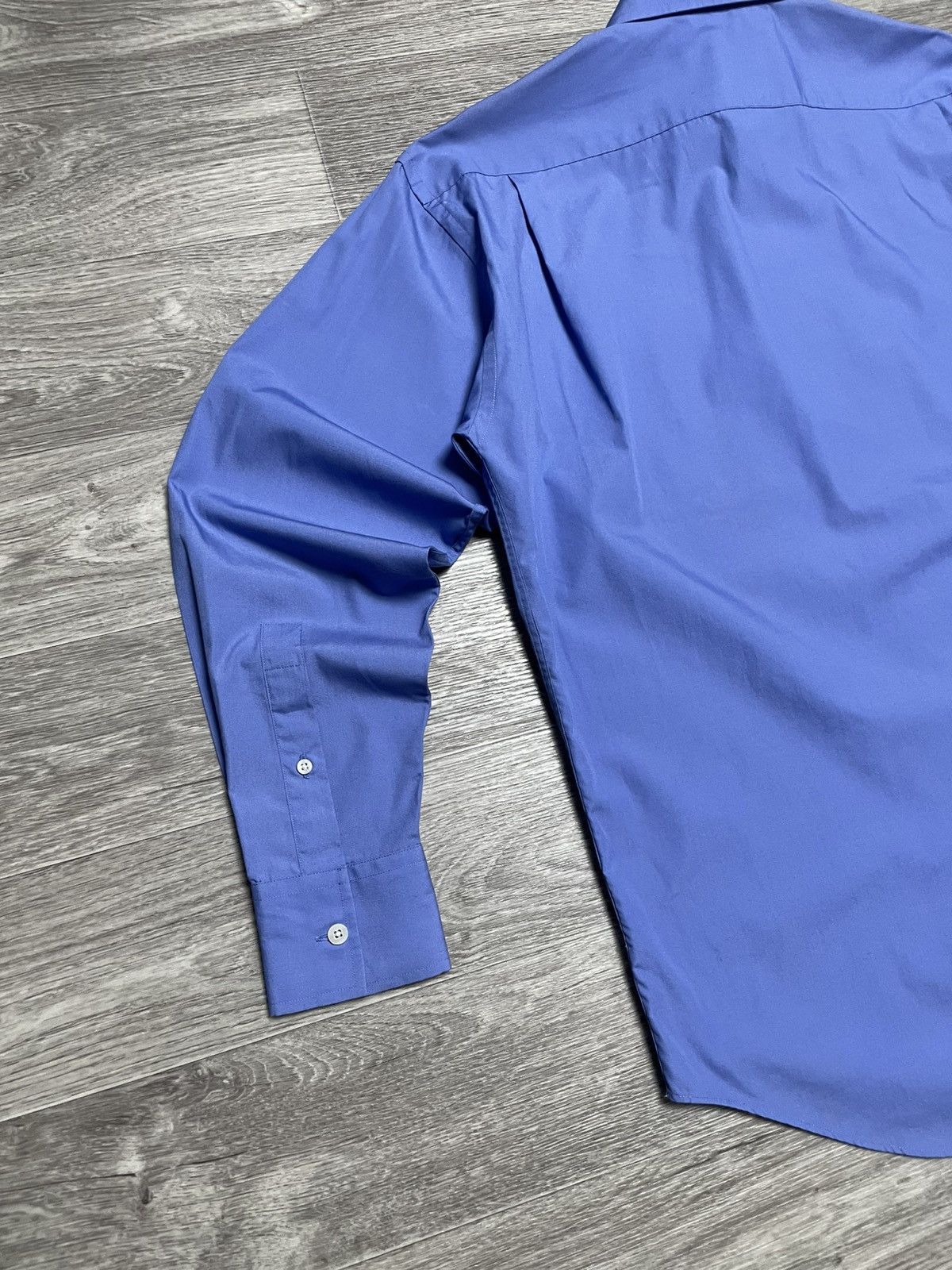 Yves Saint Laurent Vintage Yves Saint Laurent YSL Blue Long Sleeve Shirt Button Size US L / EU 52-54 / 3 - 20 Thumbnail