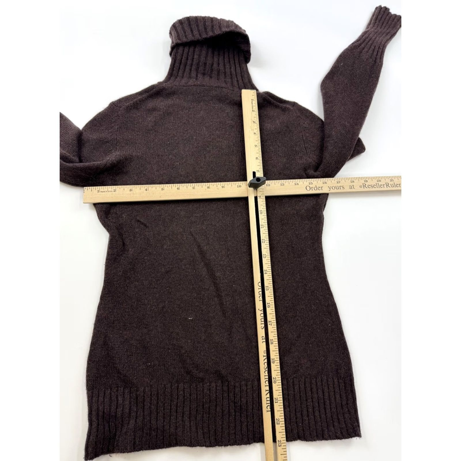 Vintage Kirkland Signature Sweater Womens Small Brown 100% Cashmere Turtleneck Knit Size S / US 4 / IT 40 - 7 Thumbnail