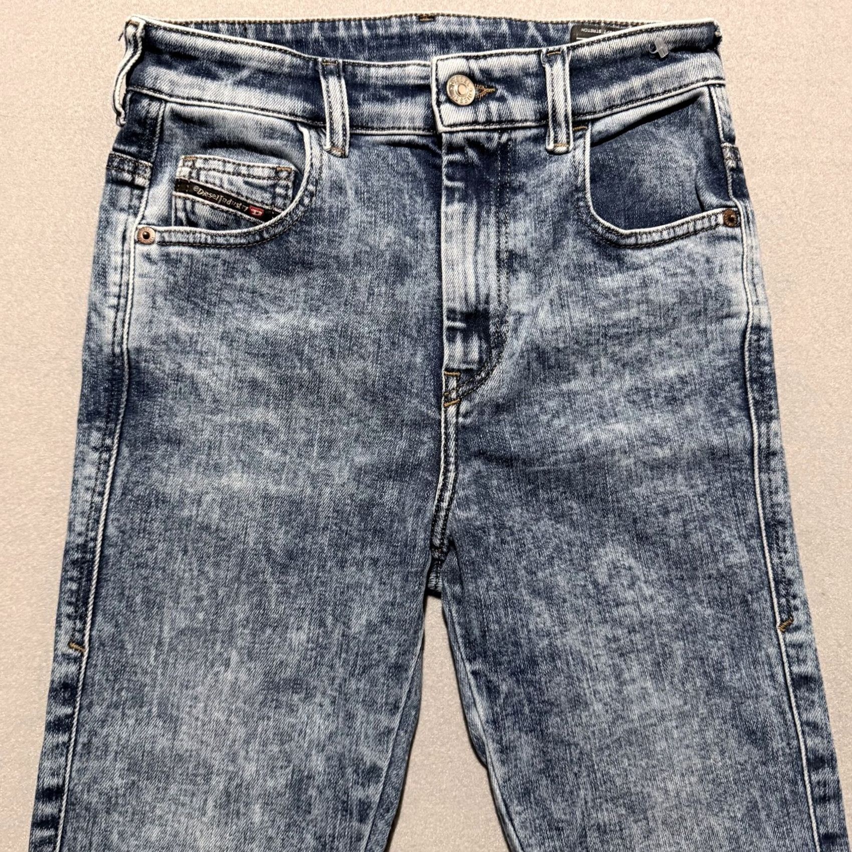 Diesel Diesel Slandy-High Skinny Jeans Women Blue Denim High Waist Zip Fly W25-L32 Size 42" / US 20 - 3 Thumbnail