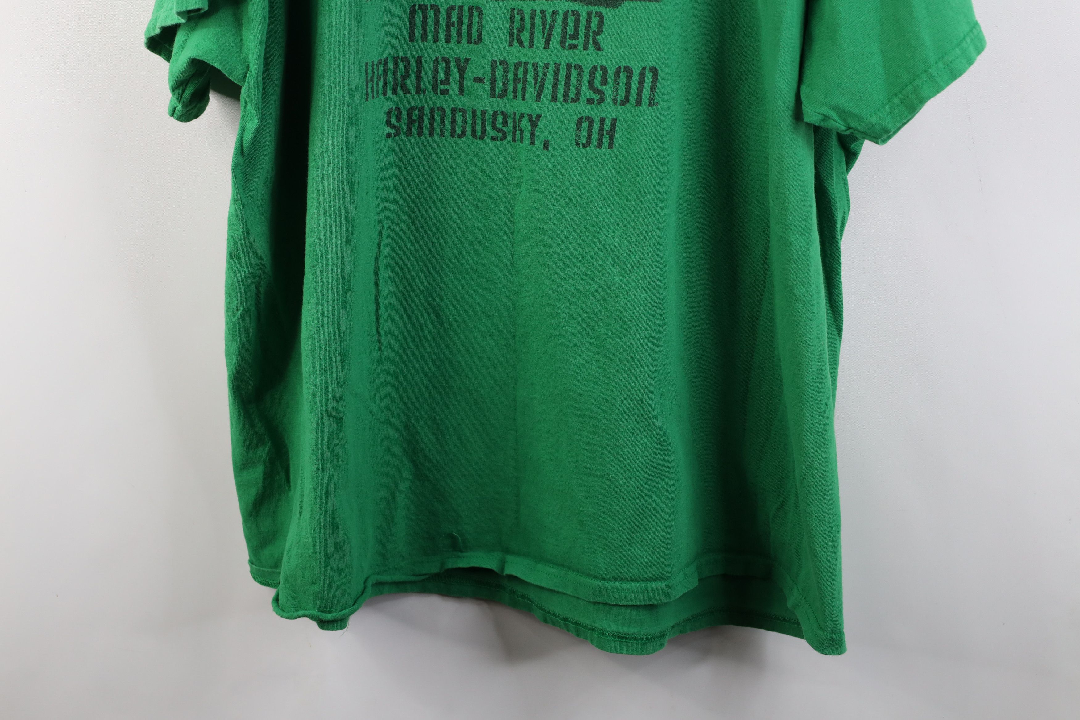 Harley Davidson Vintage Y2K Harley Davidson Big Logo T-Shirt Kelly Green Size US XXL / EU 58 / 5 - 12 Thumbnail