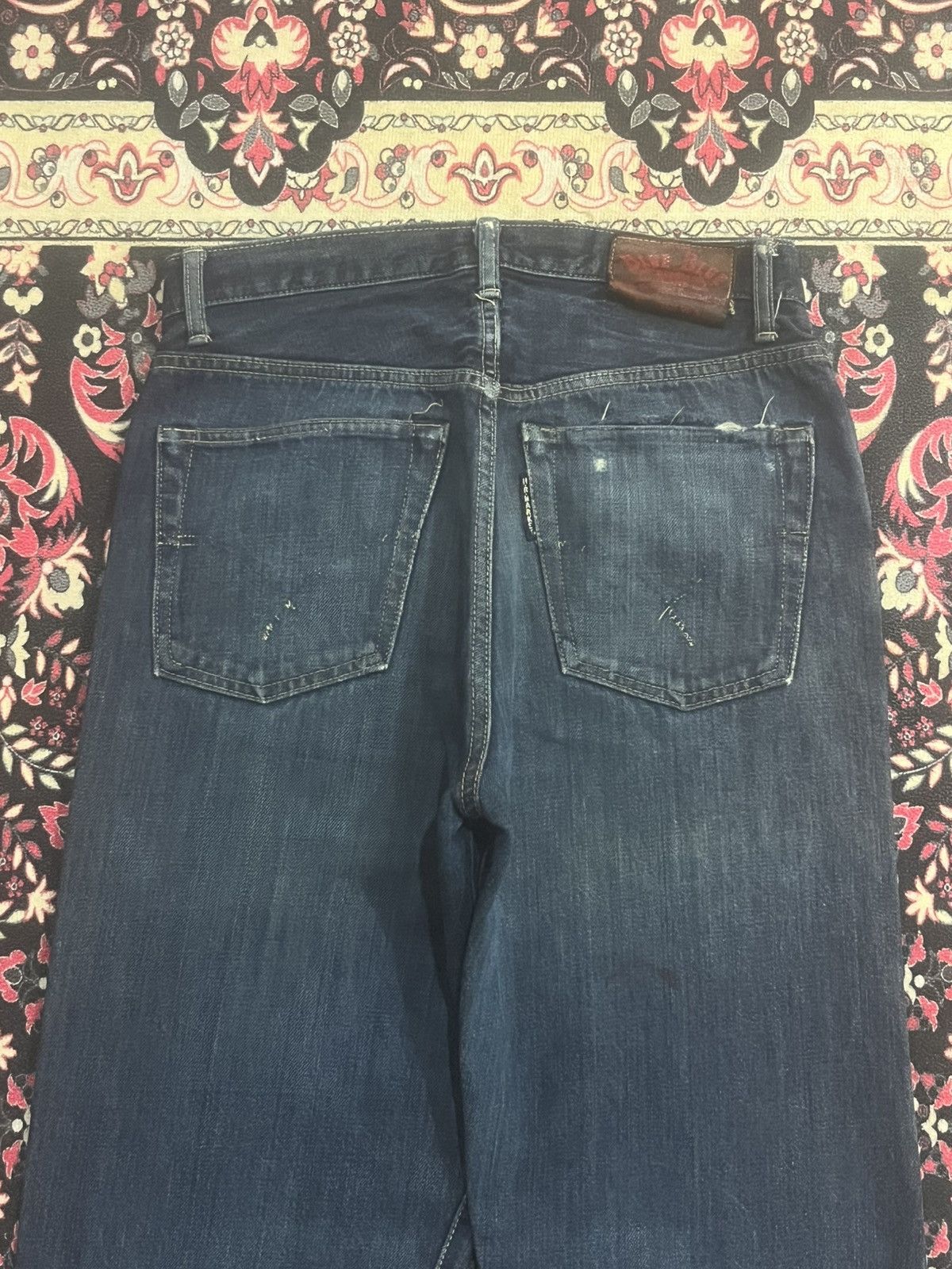 Blue Blue Japan Blue Blue Japan Blue Washed Straight Fit Selvedge Jeans Size US 31 - 9 Thumbnail