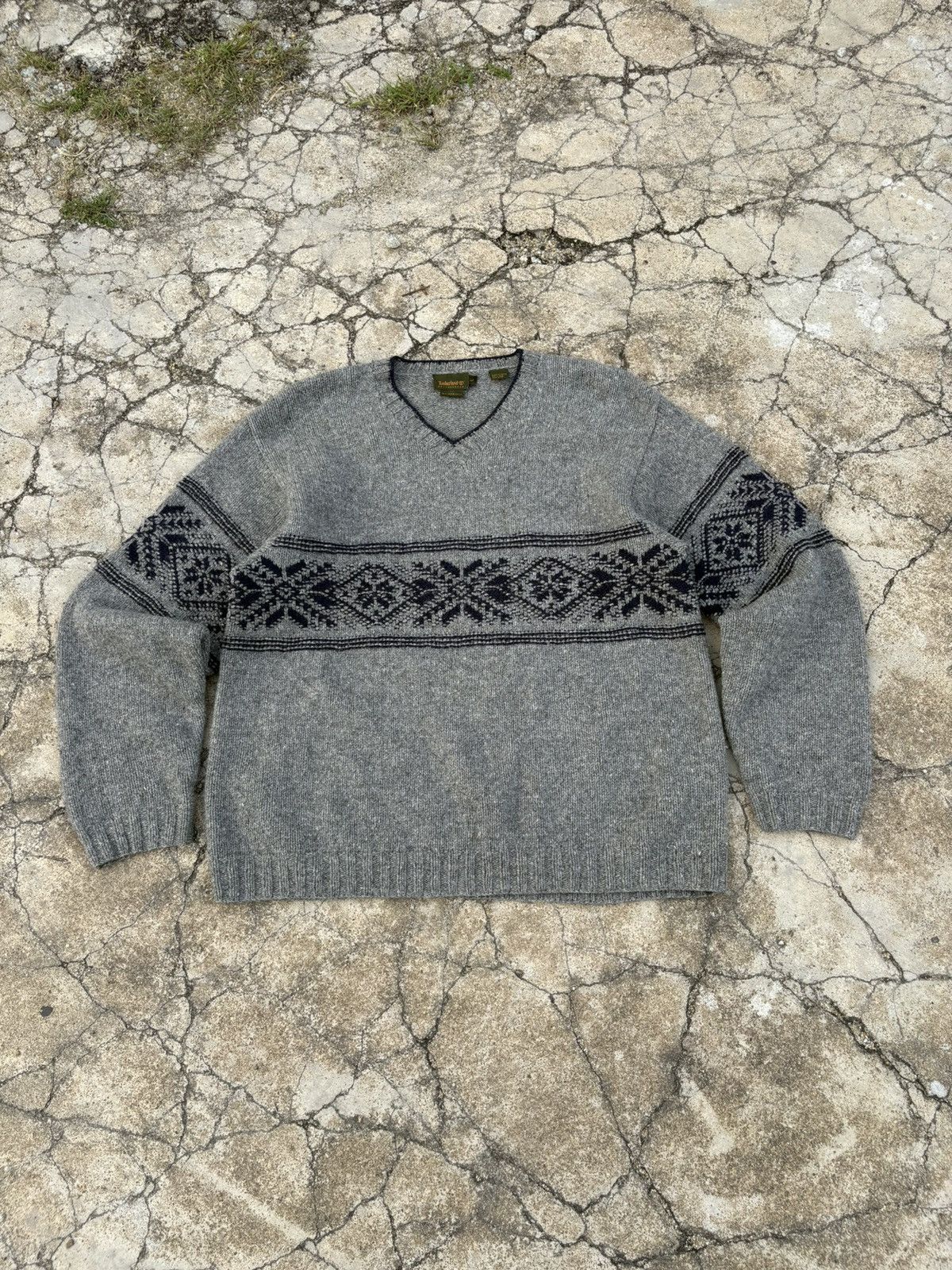 Timberland Vintage Timberland Wool Sweater HandKnit Jumper Size US L / EU 52-54 / 3 - 2 Thumbnail