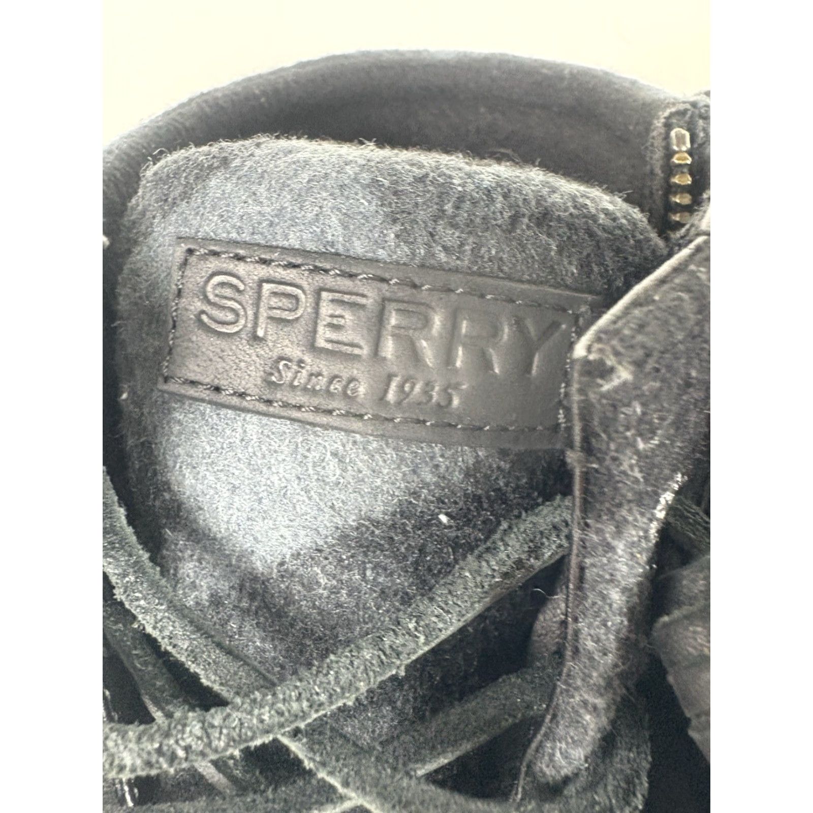 Sperry Sperry Top Sider Saltwater Check Black Fabric/Rubber Boots Womens 7.5M Size M / US 6-8 / IT 42-44 - 4 Thumbnail