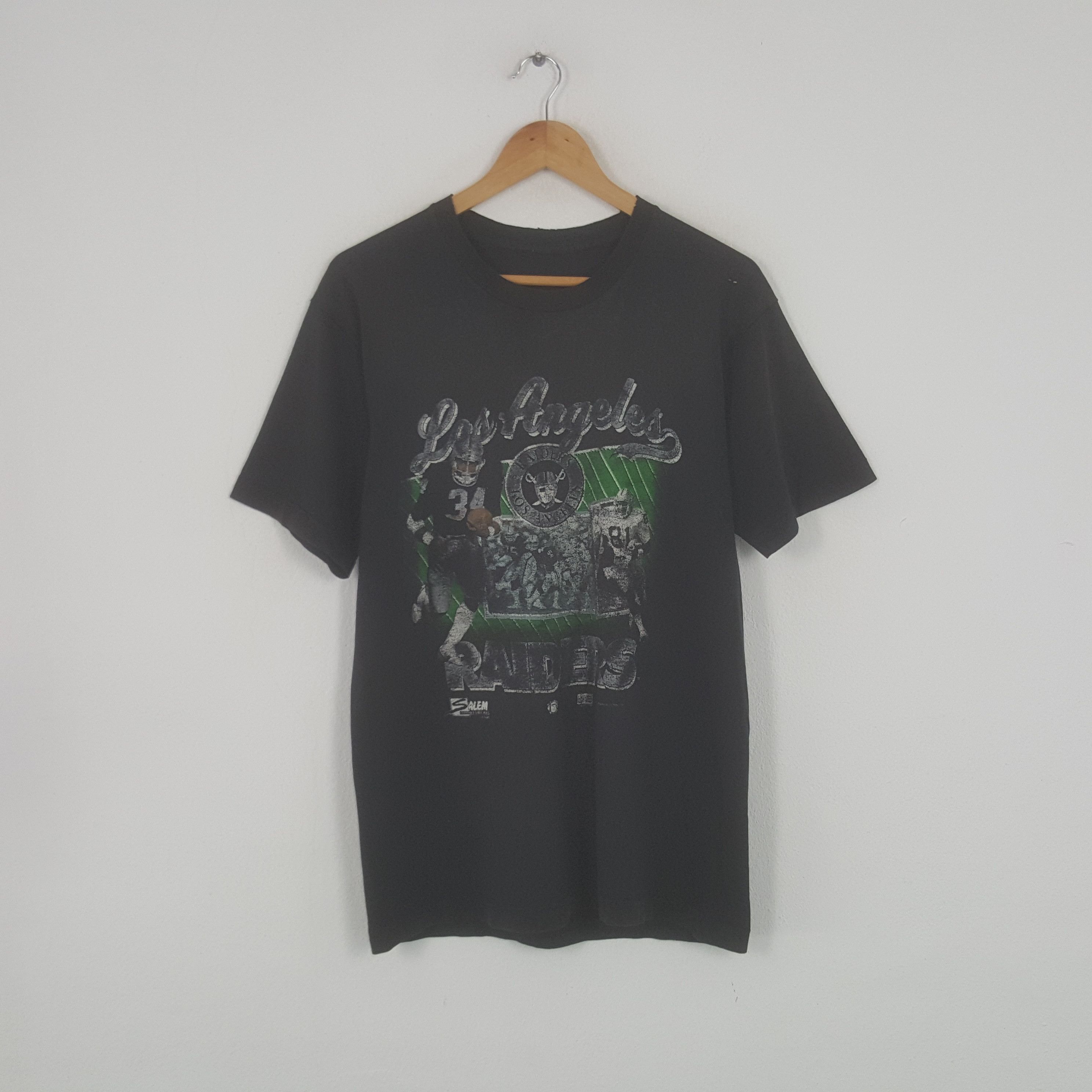 NFL × Vintage Vintage 90's Raiders Los Angeles Faded Tshirt Size US M / EU 48-50 / 2 - 1 Thumbnail