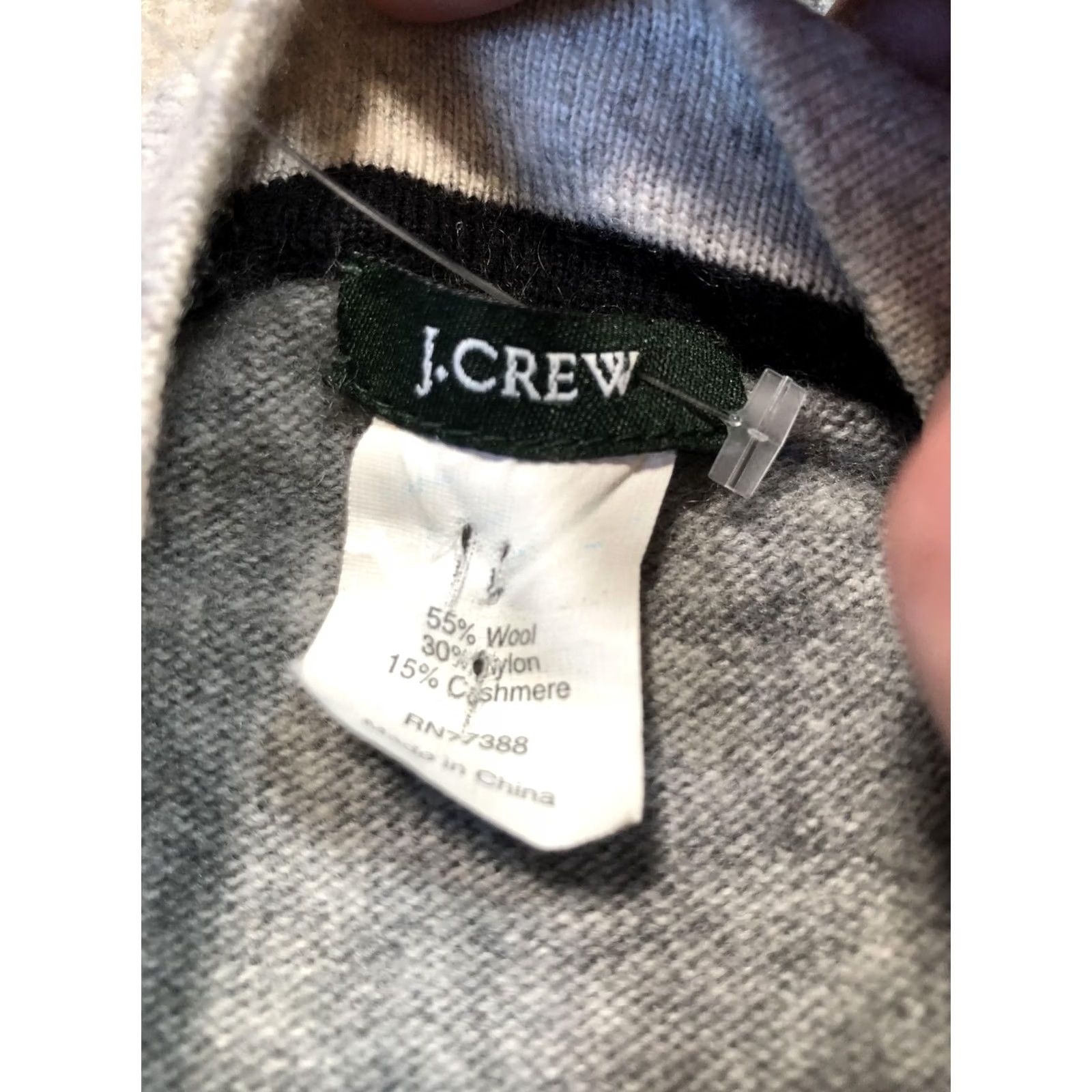 J.Crew VINTAGE J.CREW Cardigan Sweater Womens M Gray Wool Blend Long Button Pocket Cashmere Size M / US 6-8 / IT 42-44 - 7 Thumbnail