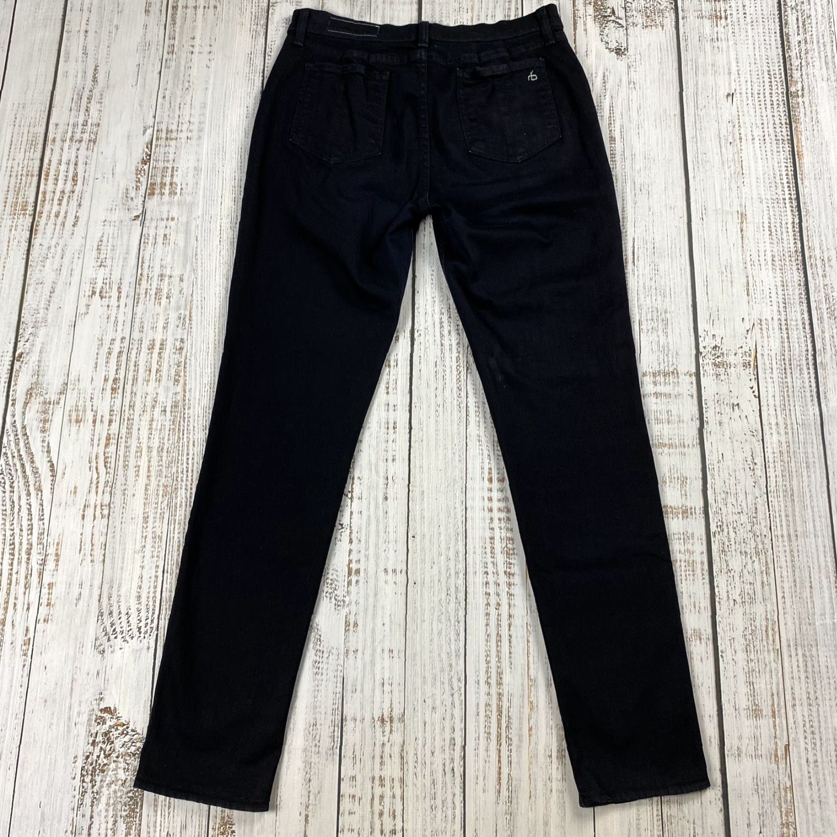 Rag & Bone RAG & BONE Mid Rise Skinny Jeans Women Stretch Denim Black Size 32 Fits 30"-34" Size 24" / US 00 / IT 34 - 7 Thumbnail