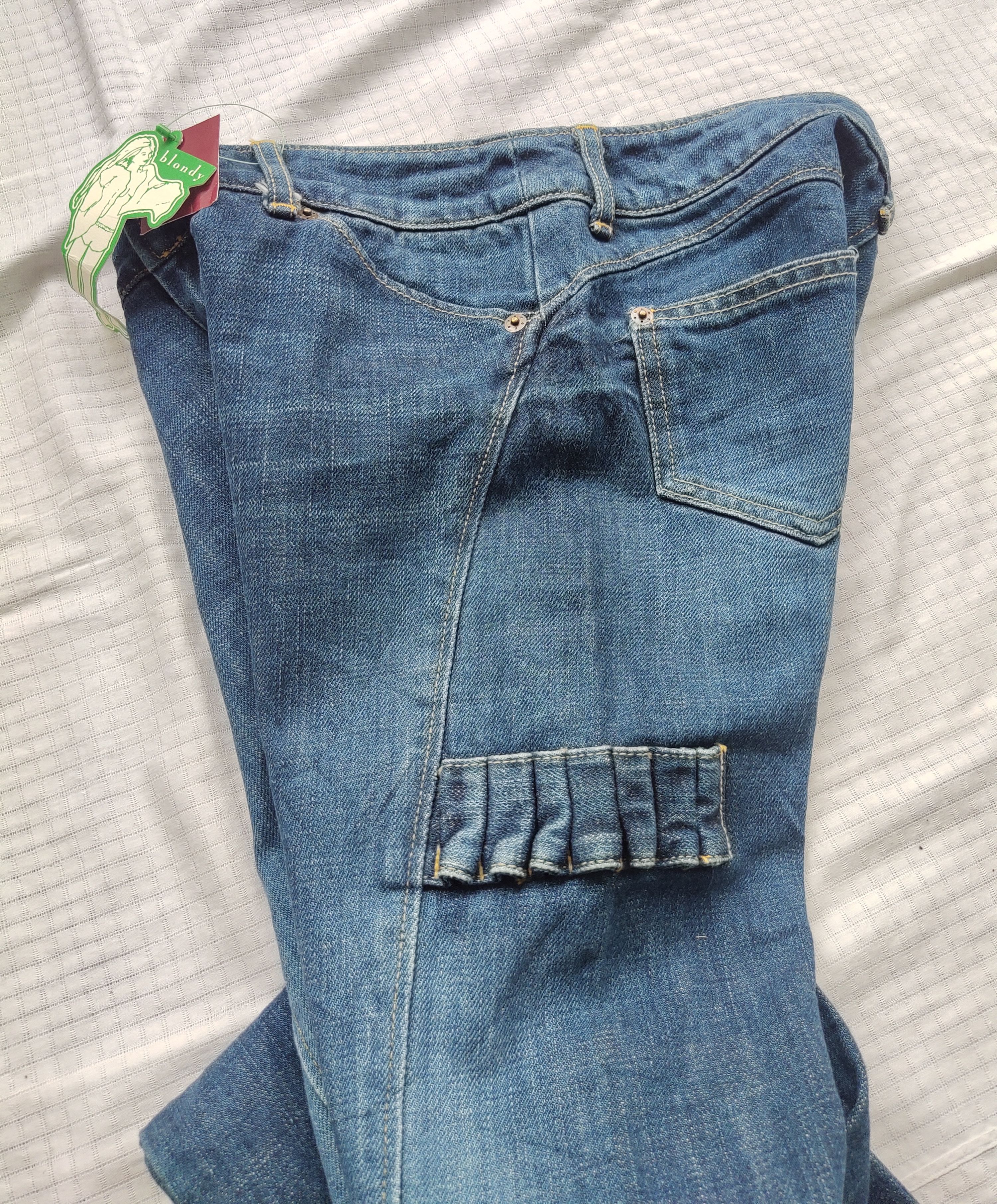Japanese Brand (P170) Jacky's Bootcut Low waist Blue Jeans Edam Japan XS Size 27" / US 4 / IT 40 - 5 Thumbnail