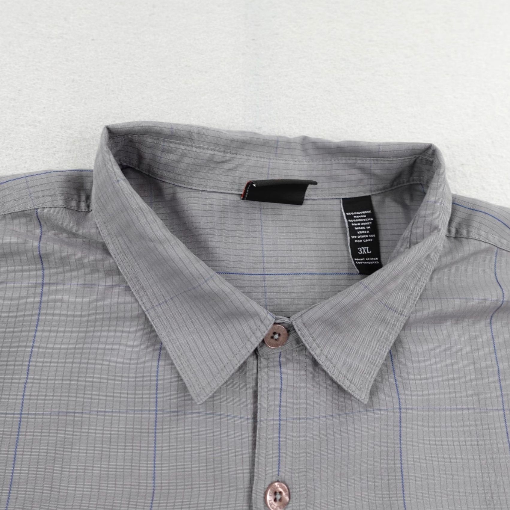 Harley Davidson Harley-Davidson Shirt Mens 3XL Gray Plaid Motorcycles Biker Button Up Mechanic Size US XXL / EU 58 / 5 - 2 Thumbnail