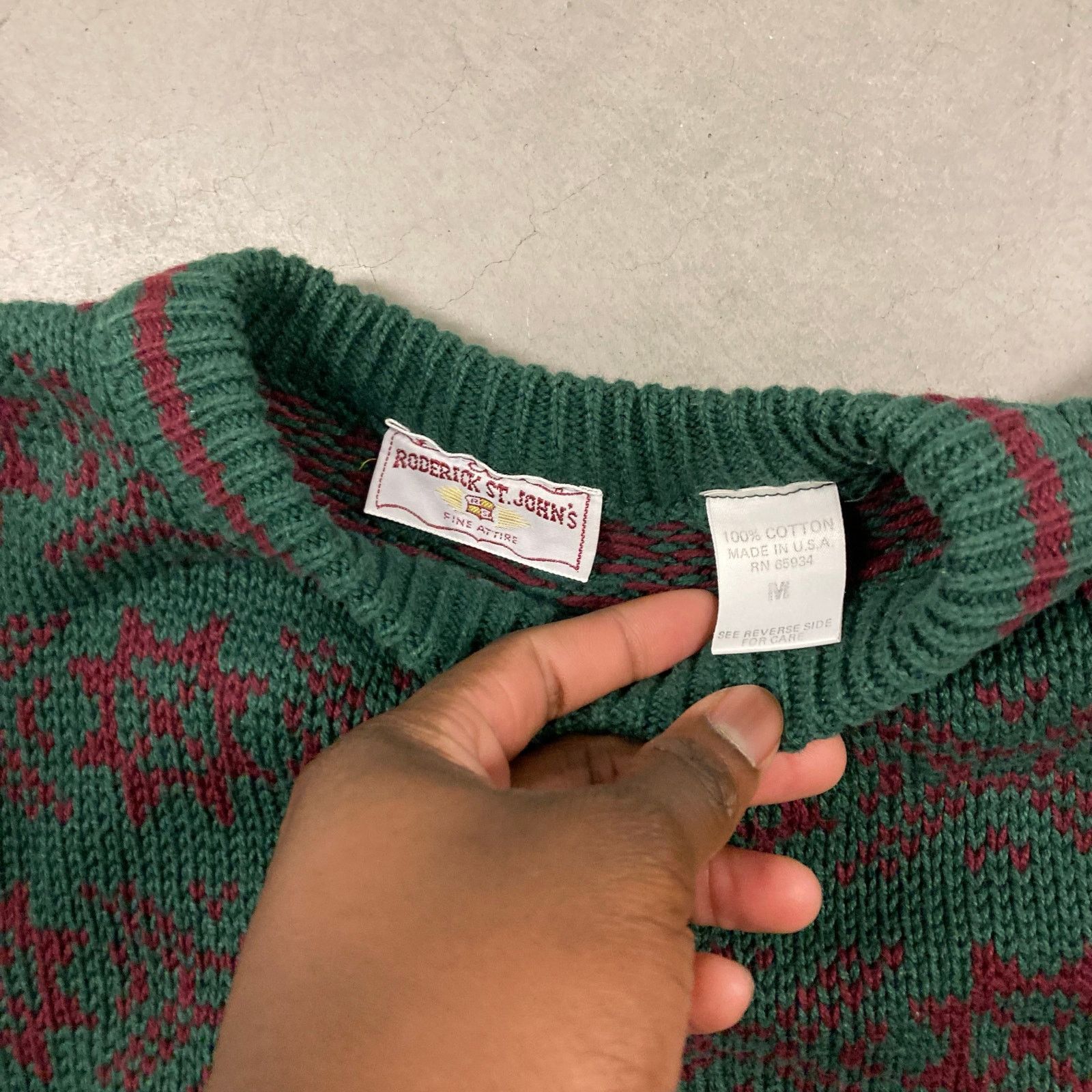 Vintage vintage y2k patterned sweater Size US S / EU 44-46 / 1 - 3 Thumbnail