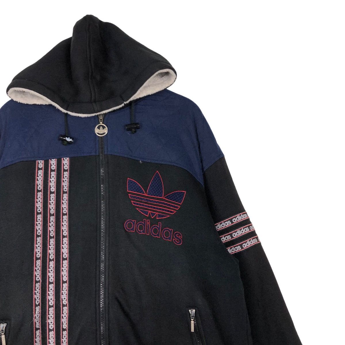 Adidas 🔥Vintage Adidas Multi Colour Block Zipper Jacket Big Logo Size US M / EU 48-50 / 2 - 6 Thumbnail