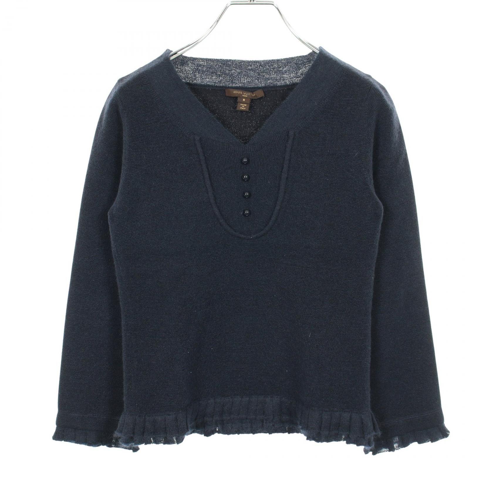 Louis Vuitton Louis Vuitton Louis Vuitton Wool Mohair Knit Top Textile Tops RW0524 DUTY FREE for USA Size ONE SIZE - 1 Thumbnail
