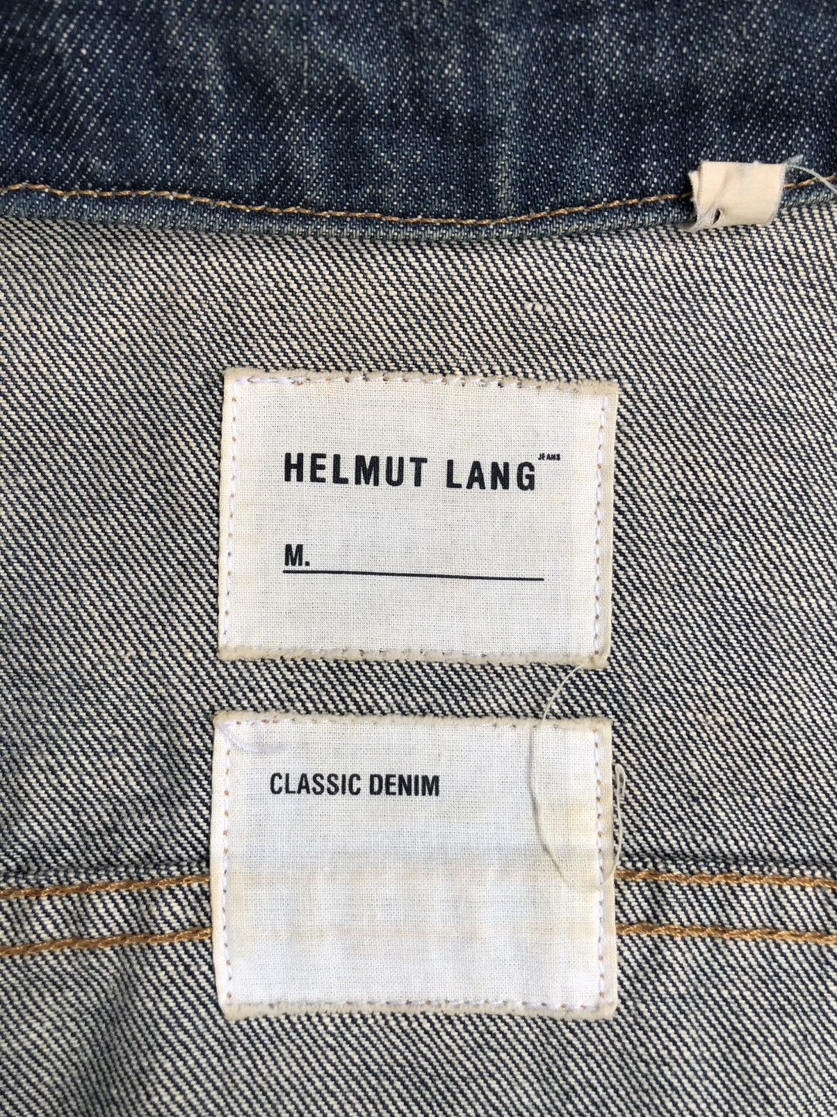 Helmut Lang Helmut Lang Denim Jacket Classic Denim Distressed Size US S / EU 44-46 / 1 - 20 Thumbnail