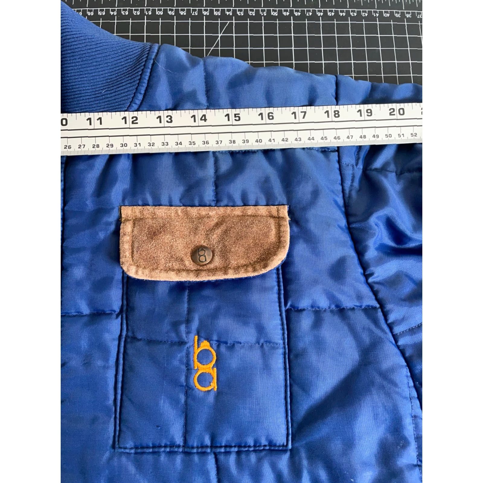 Vintage VINTAGE Bob Allen Quilted Shooting Jacket Adult Medium Blue Suede Leather Trim Size US M / EU 48-50 / 2 - 6 Thumbnail