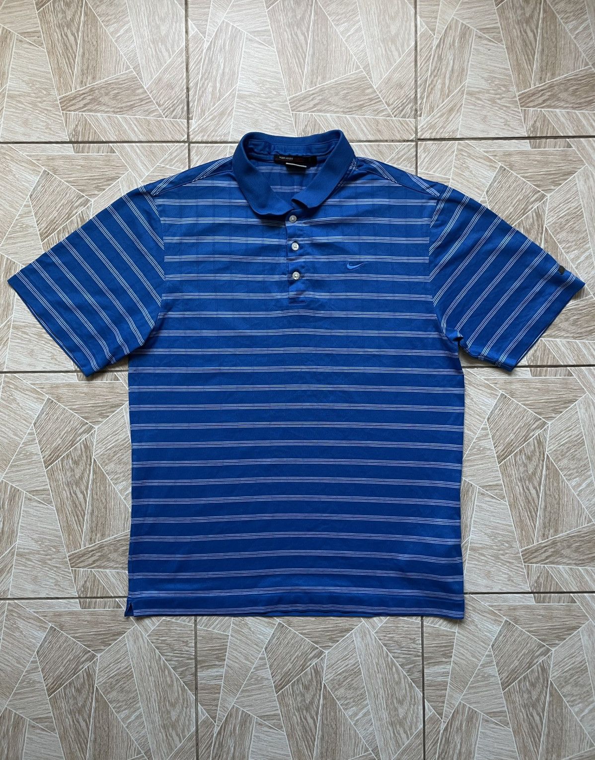Nike Y2K Rare Vintage Nike Tiger Woods Polo Shirt Mens S Striped Size US S / EU 44-46 / 1 - 1 Thumbnail