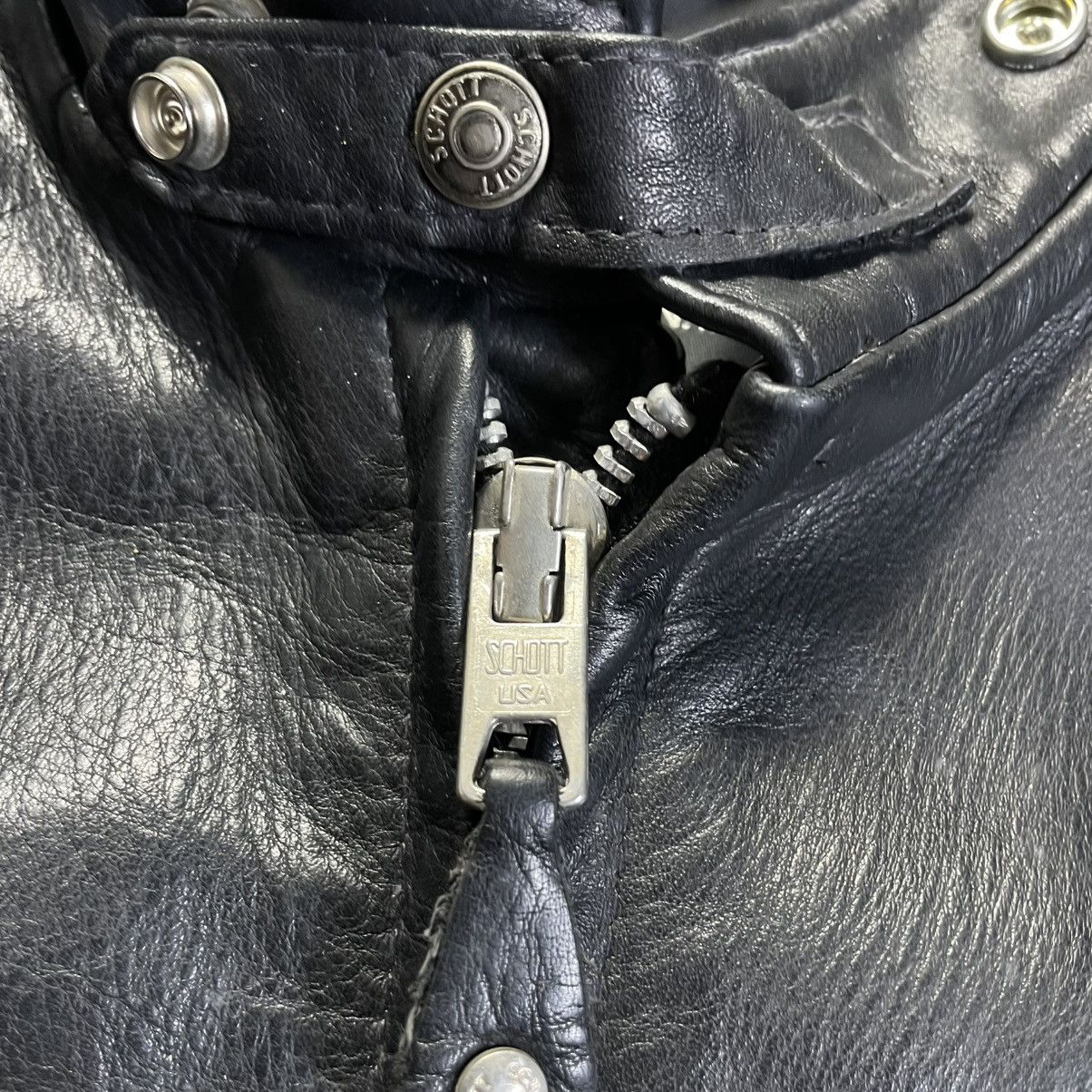 Schott Schott 141 Cowhide Leather Single Riders Jacket Blouson Size US XS / EU 42 / 0 - 5 Thumbnail