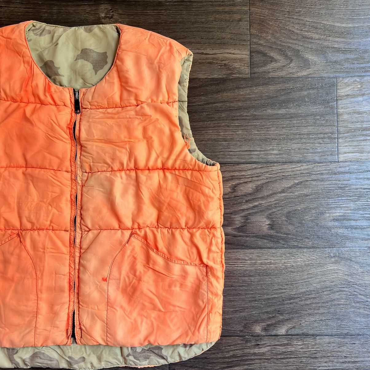 Vintage Vintage Sand Camo Sunfaded Hunting Vest /w Repairs Size US L / EU 52-54 / 3 - 13 Thumbnail