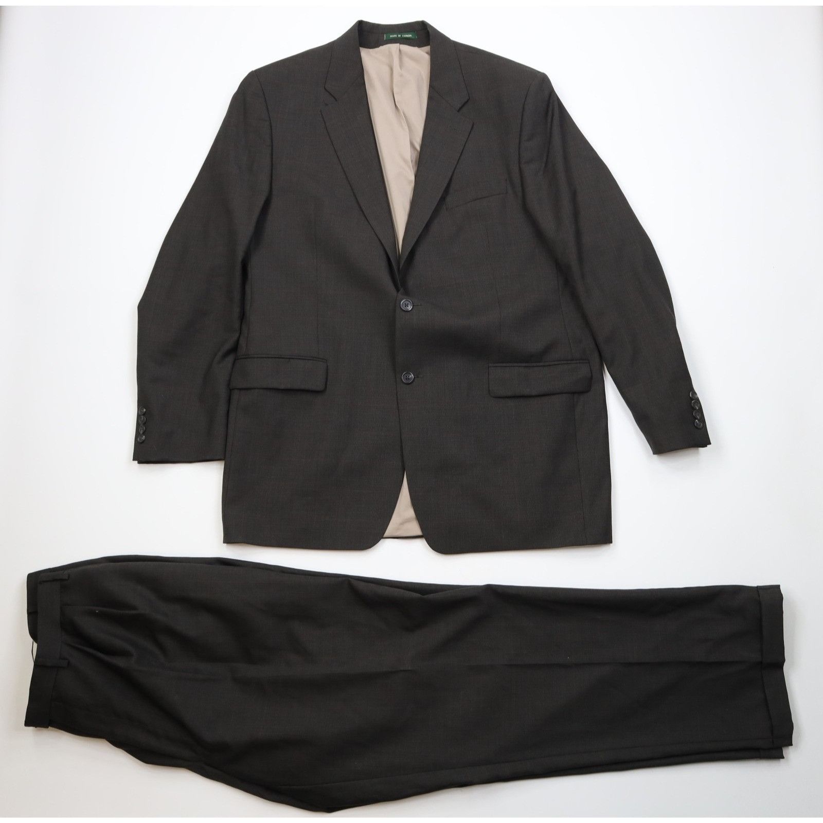 Polo Ralph Lauren Vintage 90s Ralph Lauren 2 Piece Suit Brown Plaid Size 46L - 1 Thumbnail