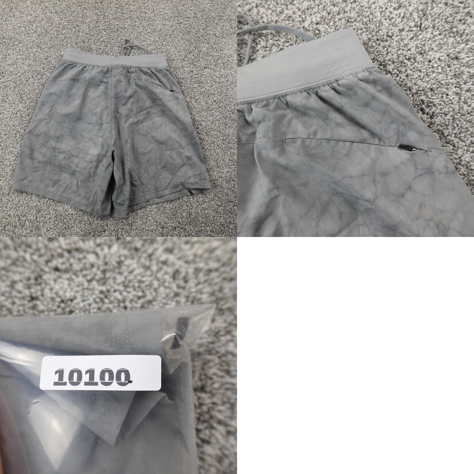 Vintage VRST Shorts Mens S Gray Drawstring Performance Lined Athletic Gym Running Train Size US 28 / EU 44 - 10 Thumbnail