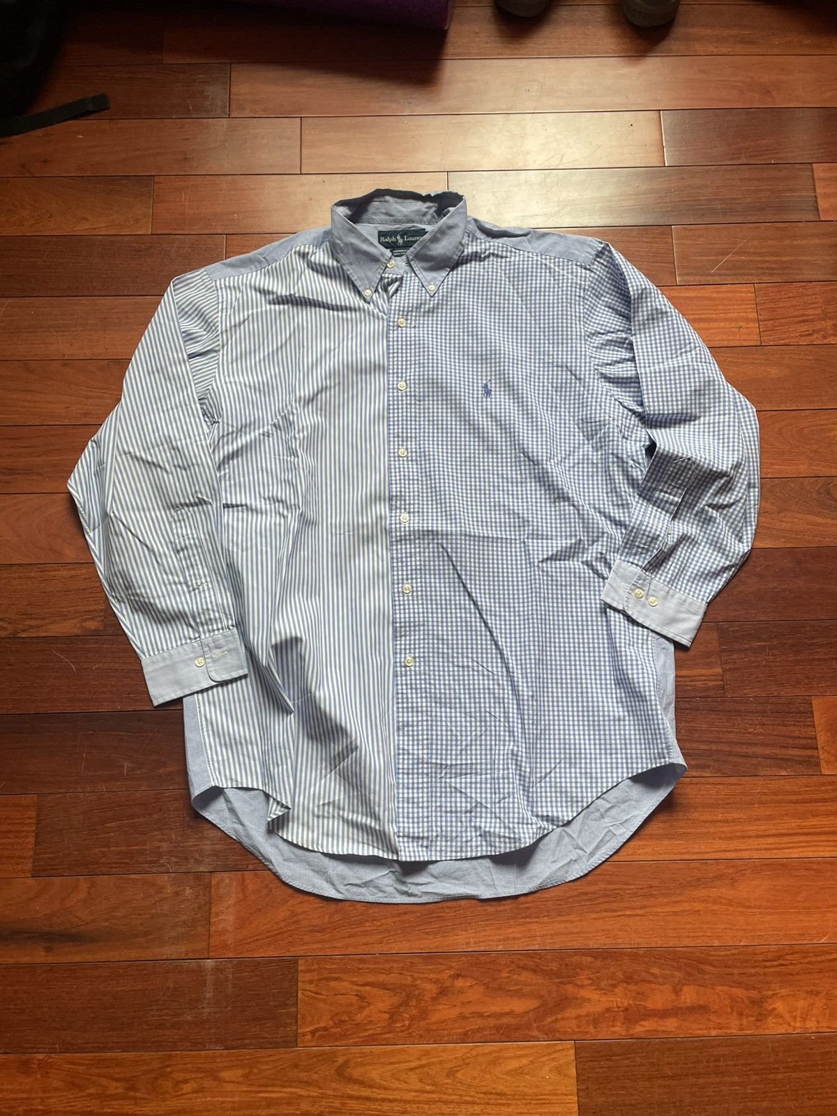Polo Ralph Lauren Polo Ralph Lauren Multi Pattern Blue button up shirt Size US XL / EU 56 / 4 - 1 Thumbnail