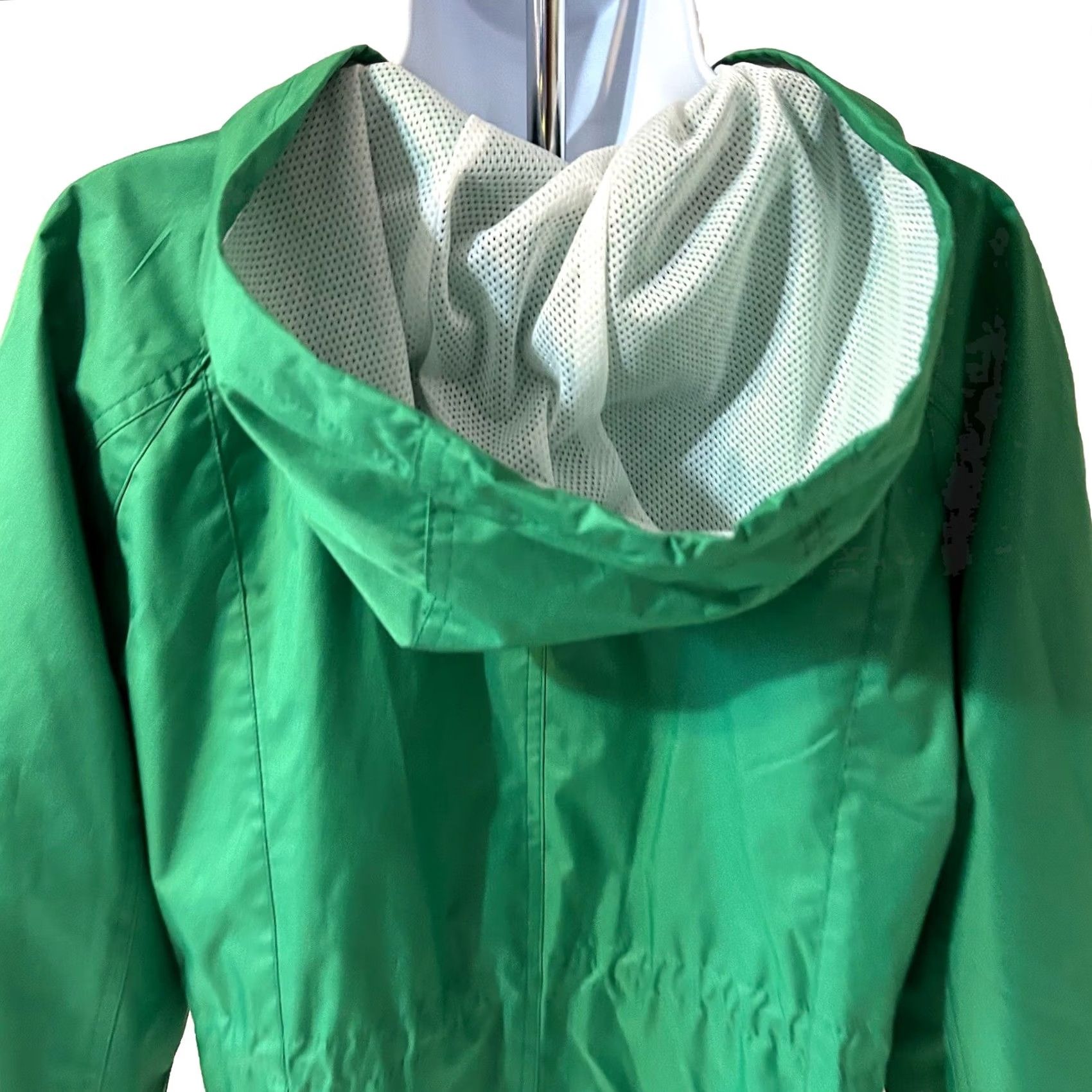 Vintage Raincoat Fleet Street LTD Hooded Women Size Petite Medium Green Full Zip RN5041 Size M / US 6-8 / IT 42-44 - 6 Thumbnail