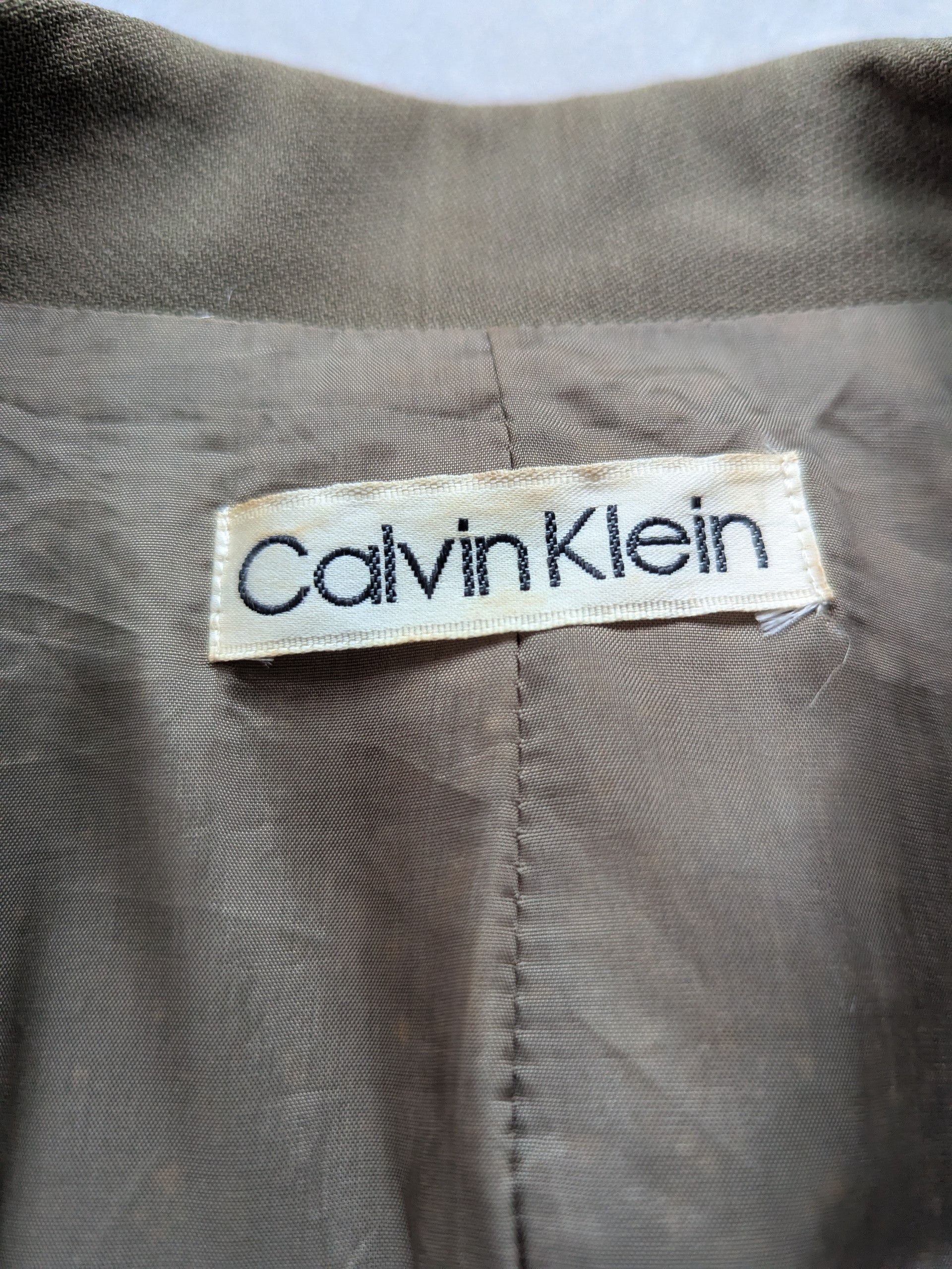 Calvin Klein Vintage Calvin Klein Wool Double Breasted Blazer Size M / US 6-8 / IT 42-44 - 8 Thumbnail