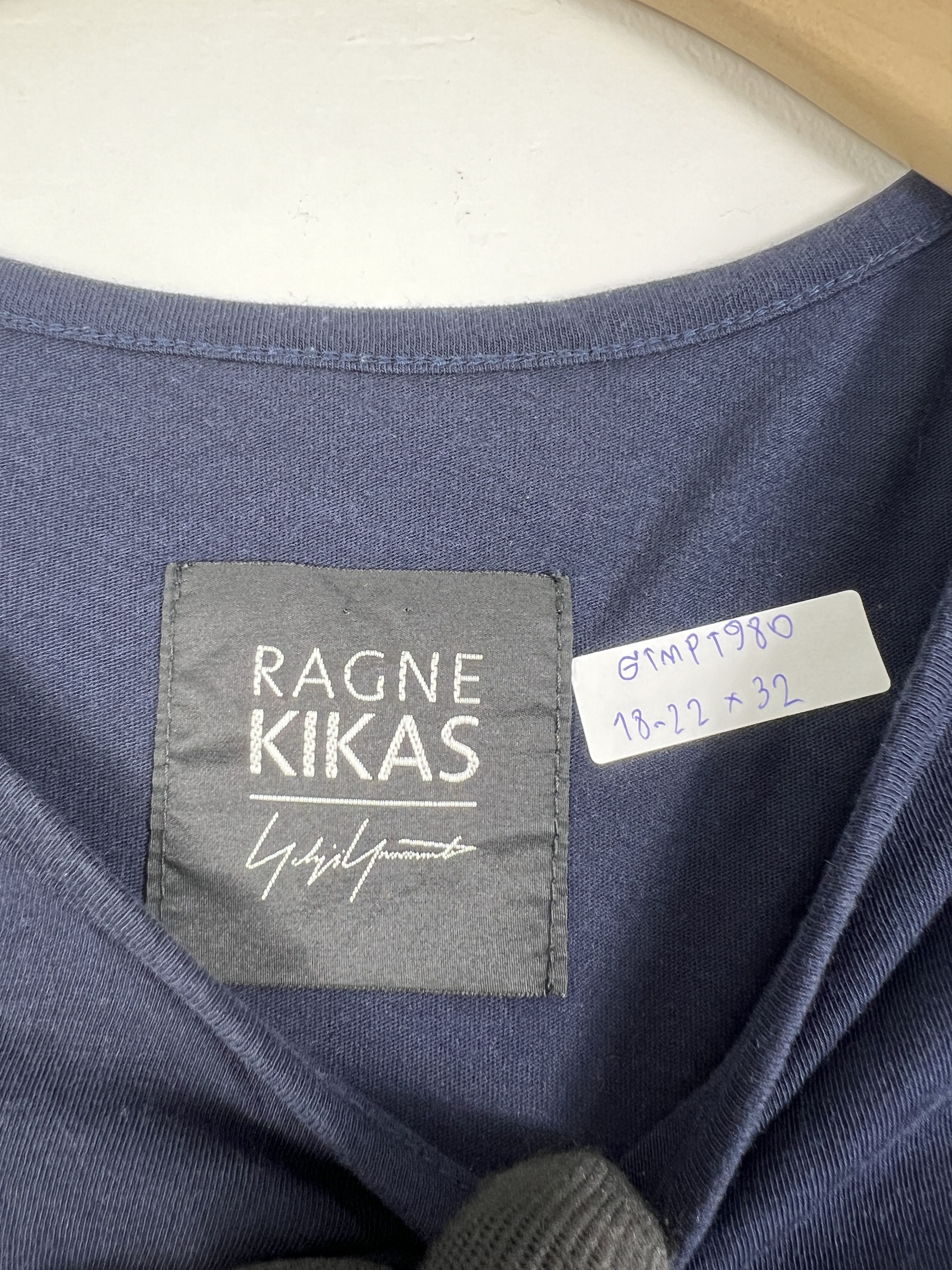 Japanese Brand Ragne Kikas for Yohji Yamamoto Blouse (2) GTMPT980 Size XS / US 0-2 / IT 36-38 - 2 Thumbnail