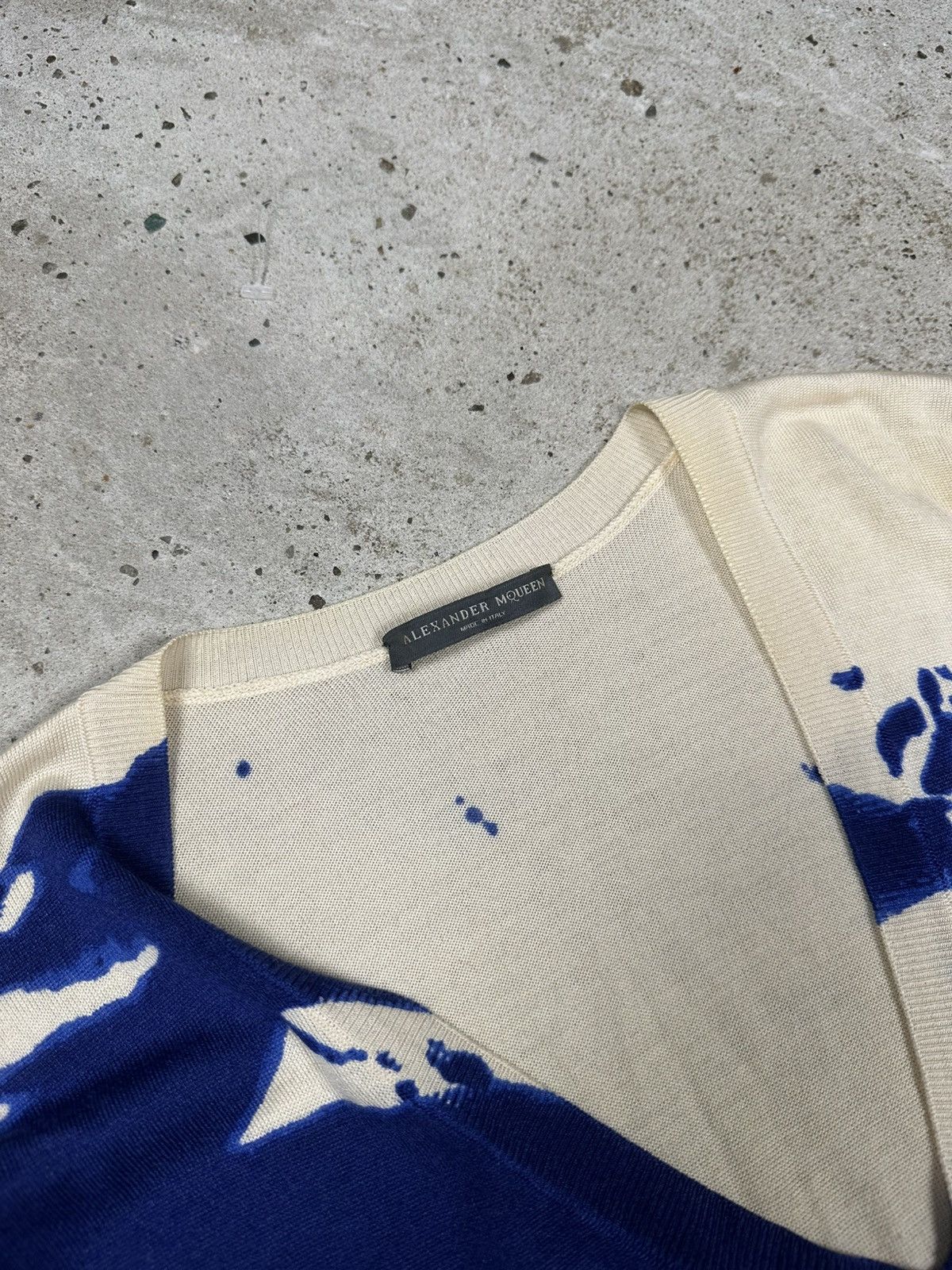 Alexander McQueen Alexander McQueen 2000s Abstract Print Cashmere Asymmetrical Size S / US 4 / IT 40 - 9 Thumbnail