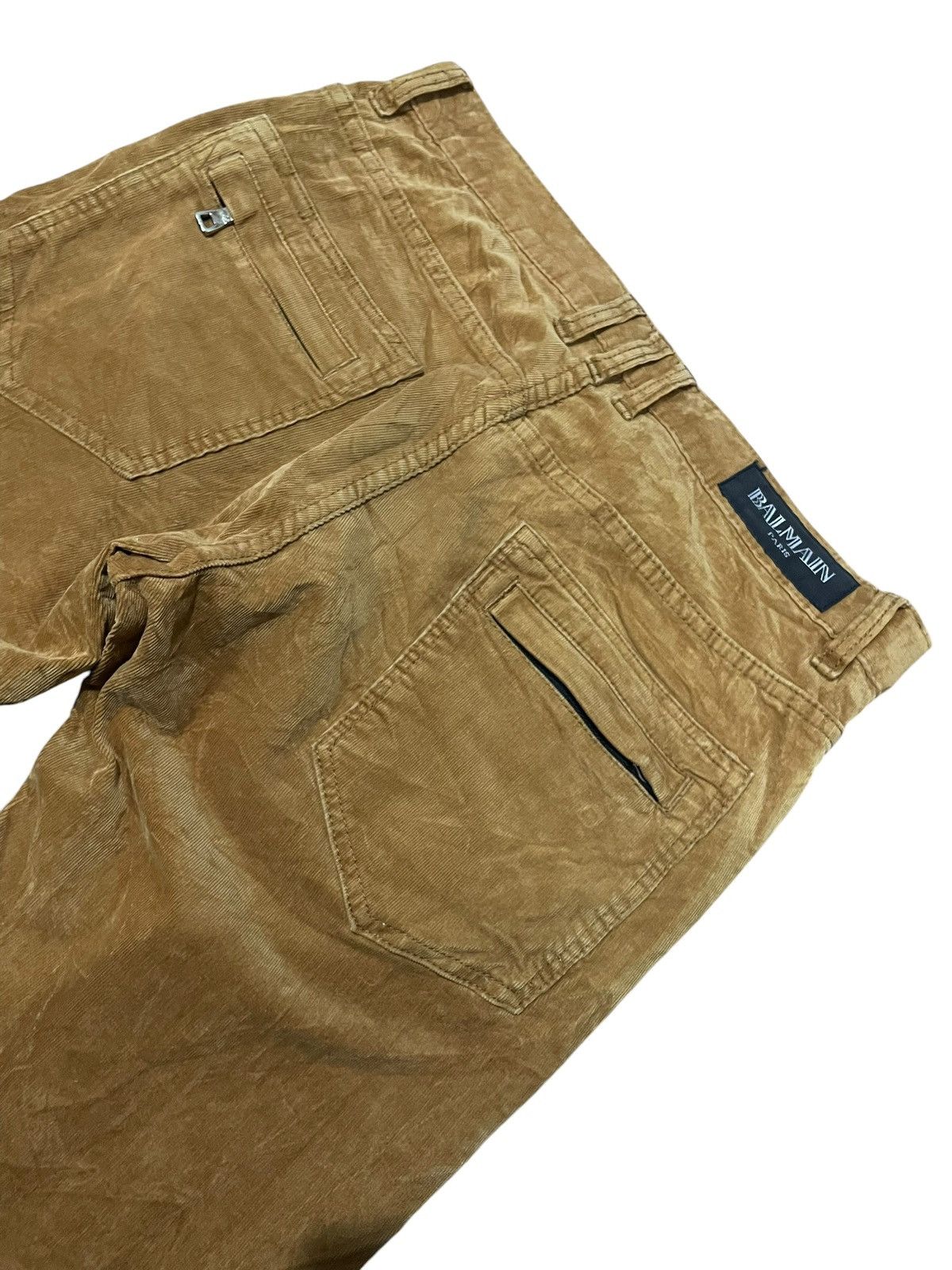 Balmain Balmain Velvet Corduroy Destroyed Pants Size US 33 - 16 Thumbnail