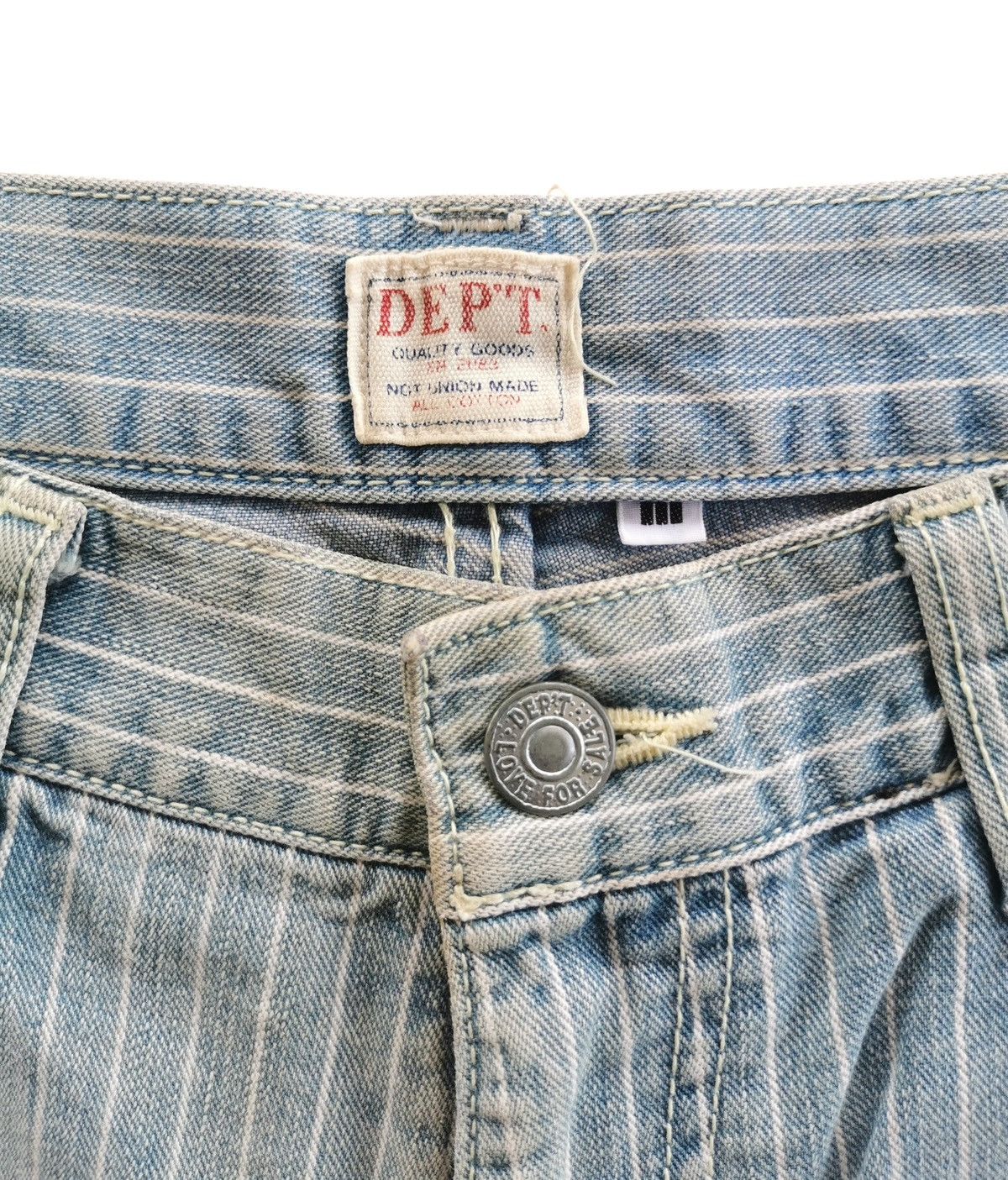 Japanese Brand Japanese Brand Dept Stripe Jeans Size US 32 / EU 48 - 10 Thumbnail