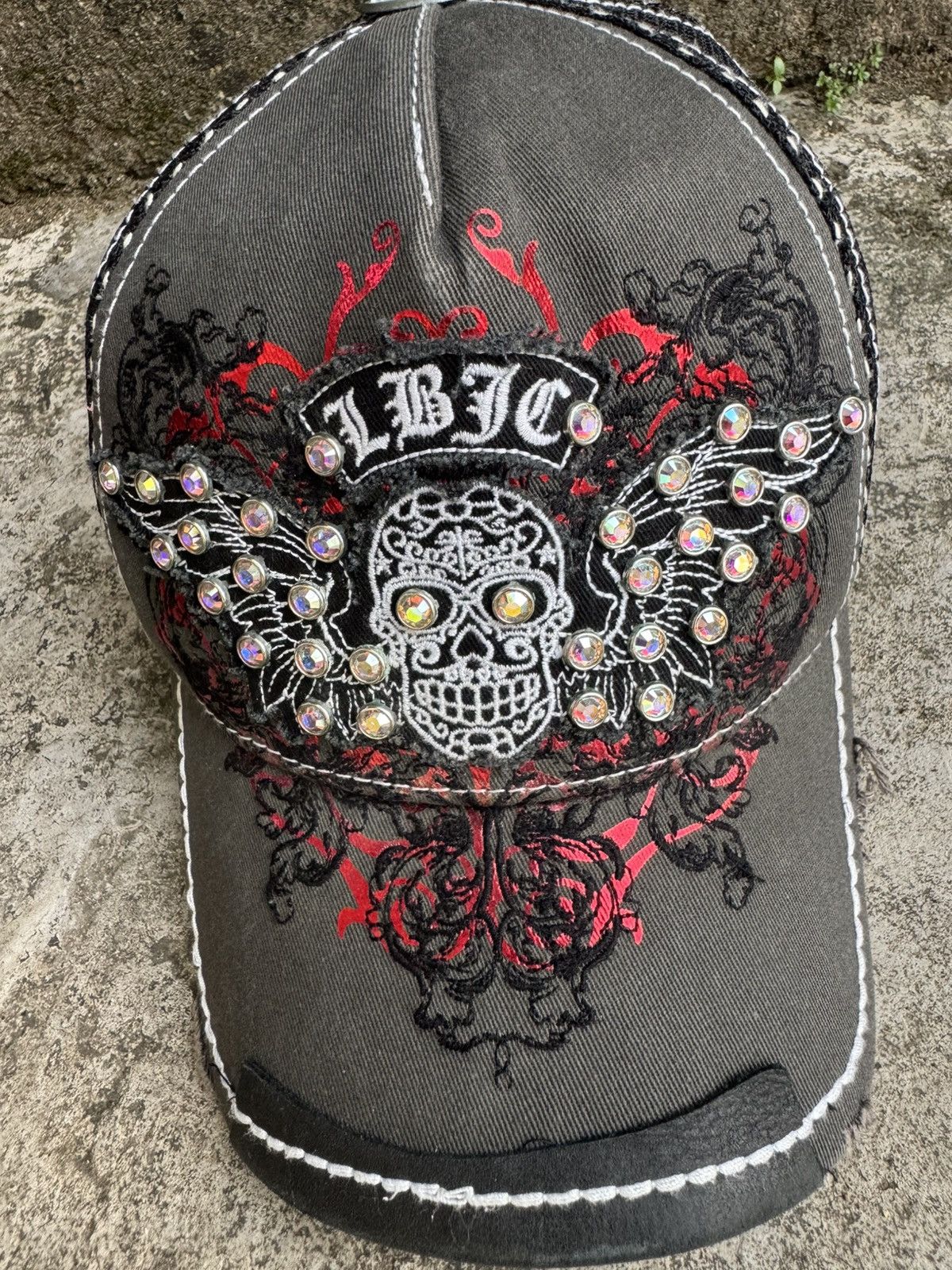 If Six Was Nine × Japanese Brand × Le Grande Bleu (L.G.B.) Y2k Studded Skull Laguna Beach Ifsixwasnine Lgb Style Size ONE SIZE - 5 Thumbnail
