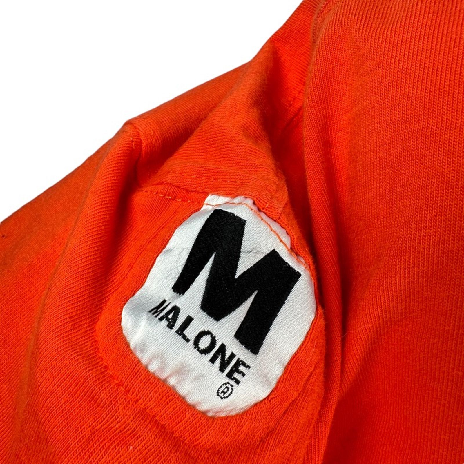 The Unbranded Brand Vintage Maurice Malone Sport Mo Jeans T-Shirt 4XL Orange USA Size US XXL / EU 58 / 5 - 8 Thumbnail