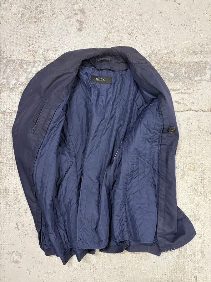 Gucci AW2014 Gucci Navy Cotton Double-Breasted Caban Jacket Size US M / EU 48-50 / 2 - 7 Thumbnail